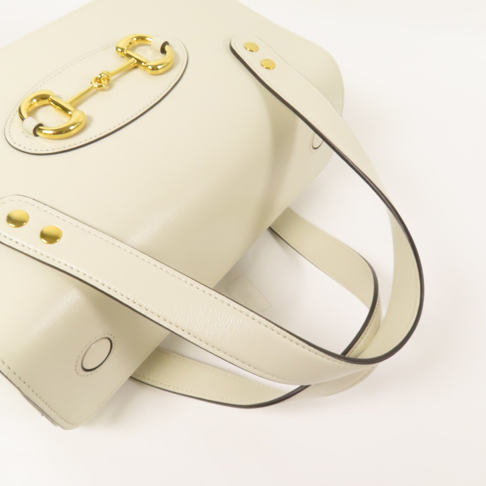 GUCCI 牛皮皮革1955 Horsebit Boston Bag金扣手挽袋