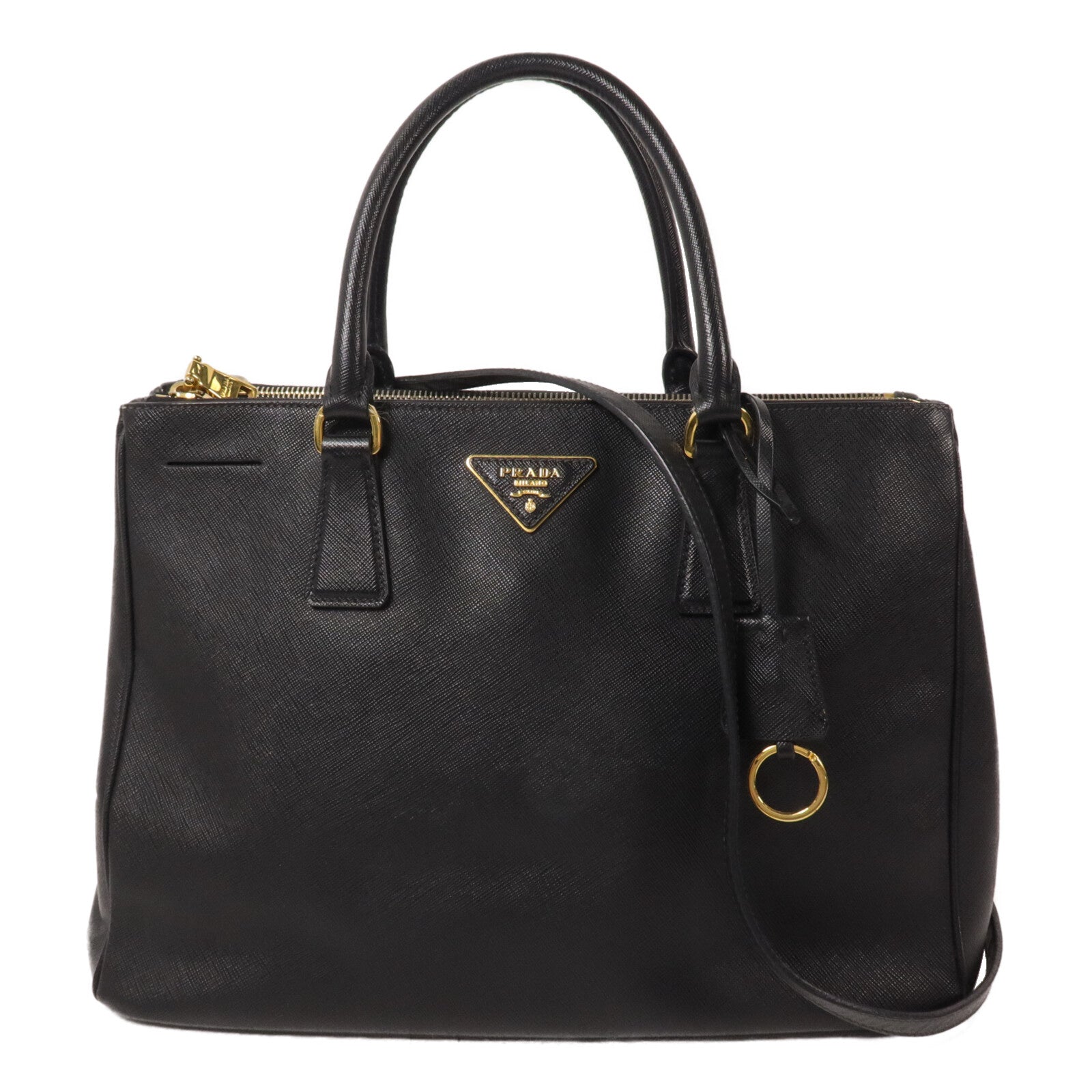 PRADA Saffiano皮革Galleria Bag手挽肩背兩用袋