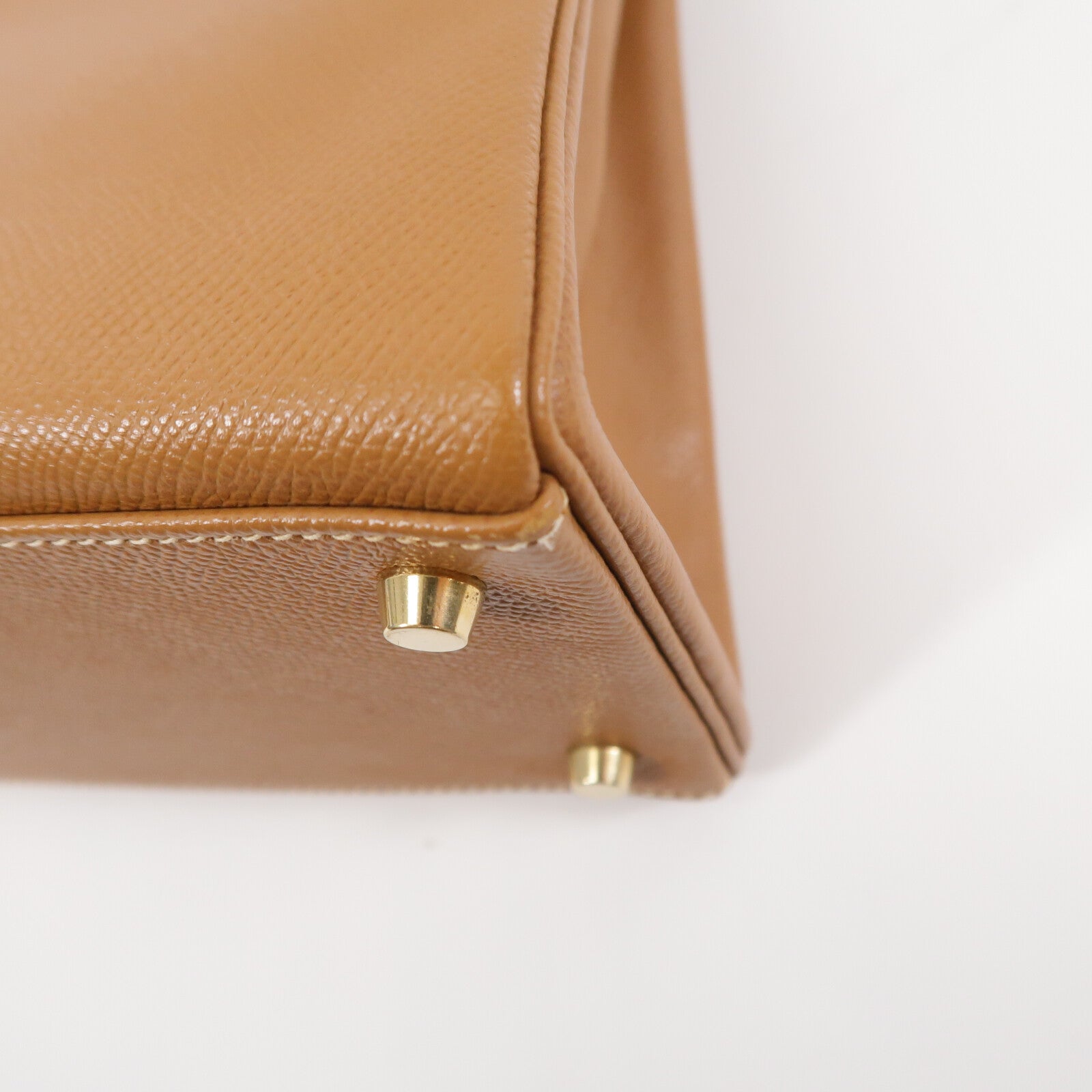 HERMES Epsom皮革Kelly 32手挽肩背兩用袋Gold