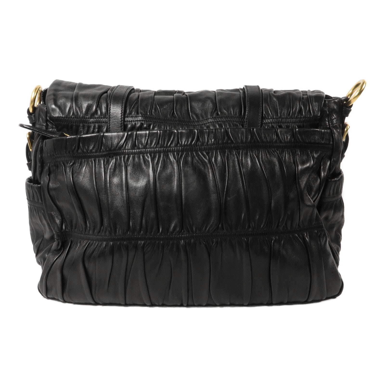 PRADA 牛皮皮革Gaufre Messenger Bag肩背袋