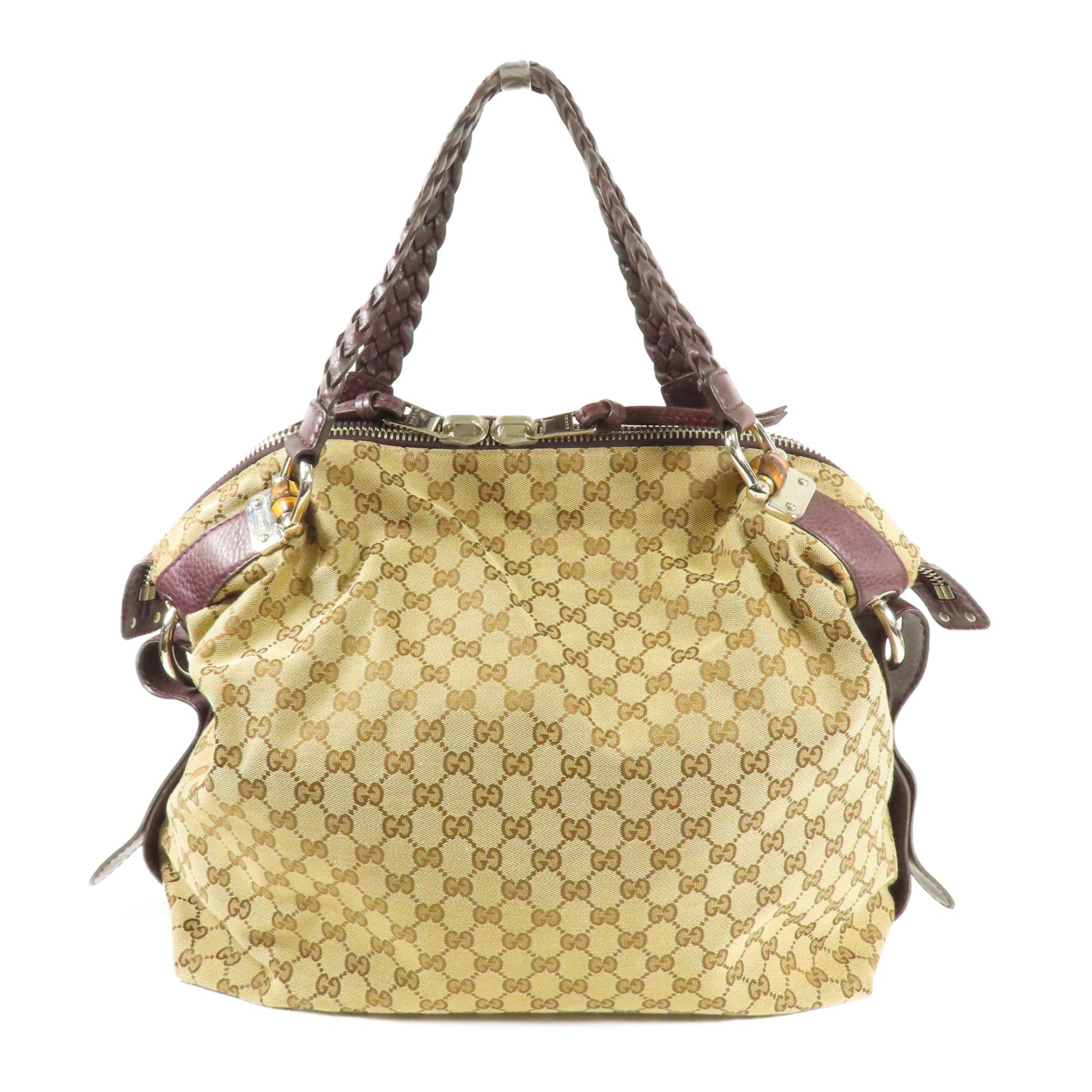 GUCCI GG SHW Tote Bag Canvas 232927 Brown