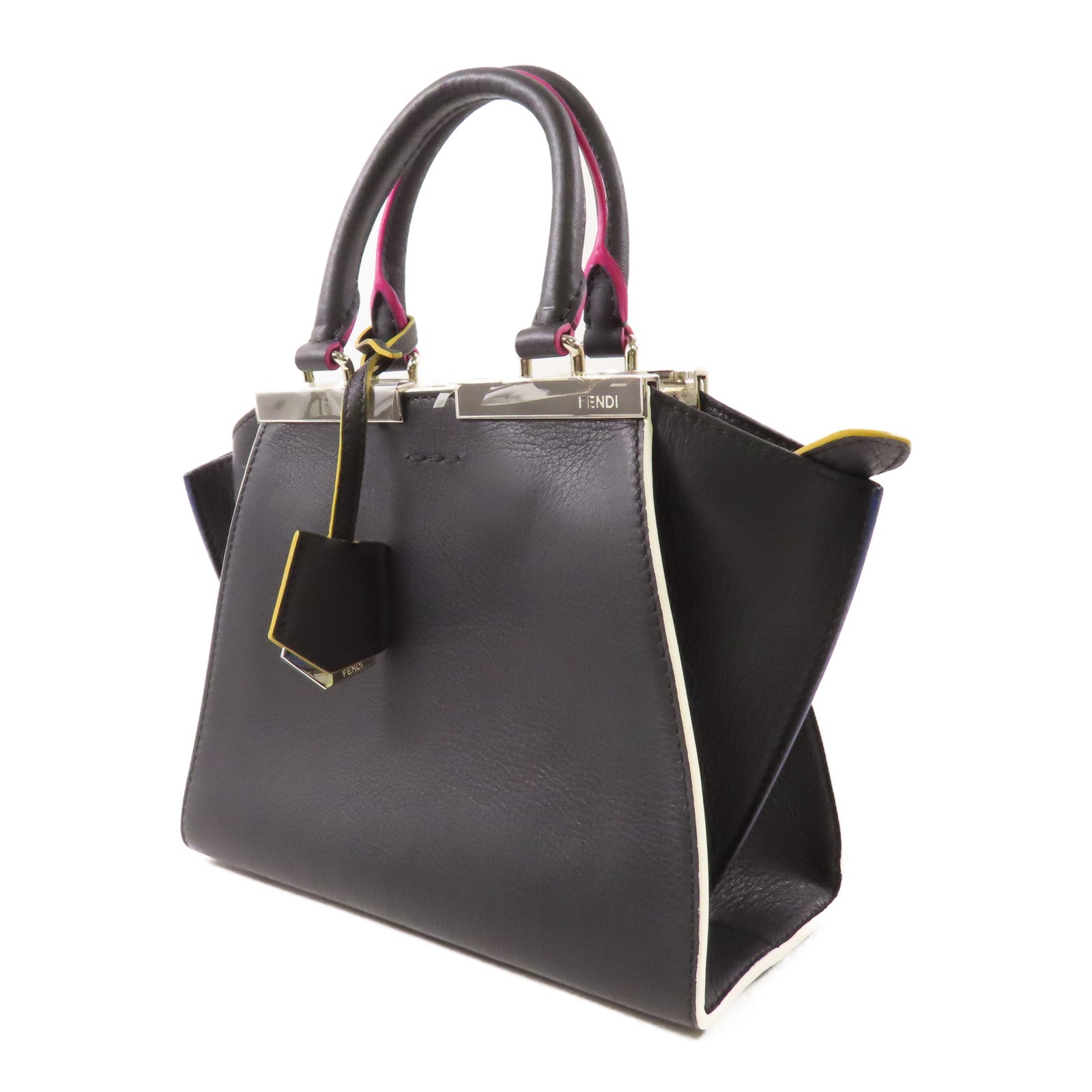 FENDI 牛皮皮革3Jours銀扣手挽肩背兩用袋