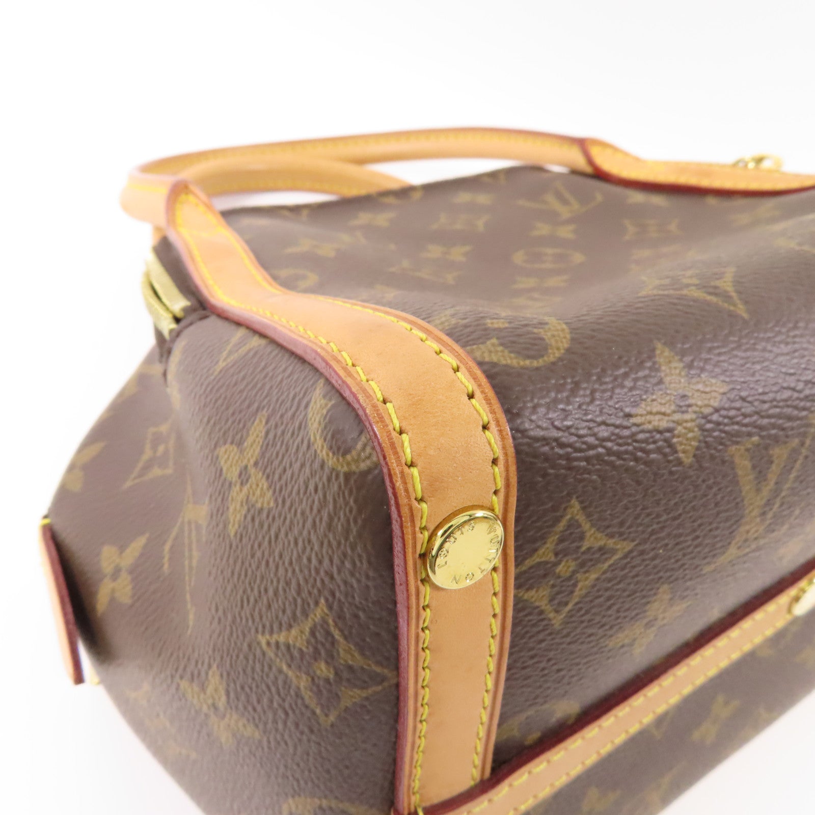 LOUIS VUITTON Monogram Marais BB金扣手挽袋
