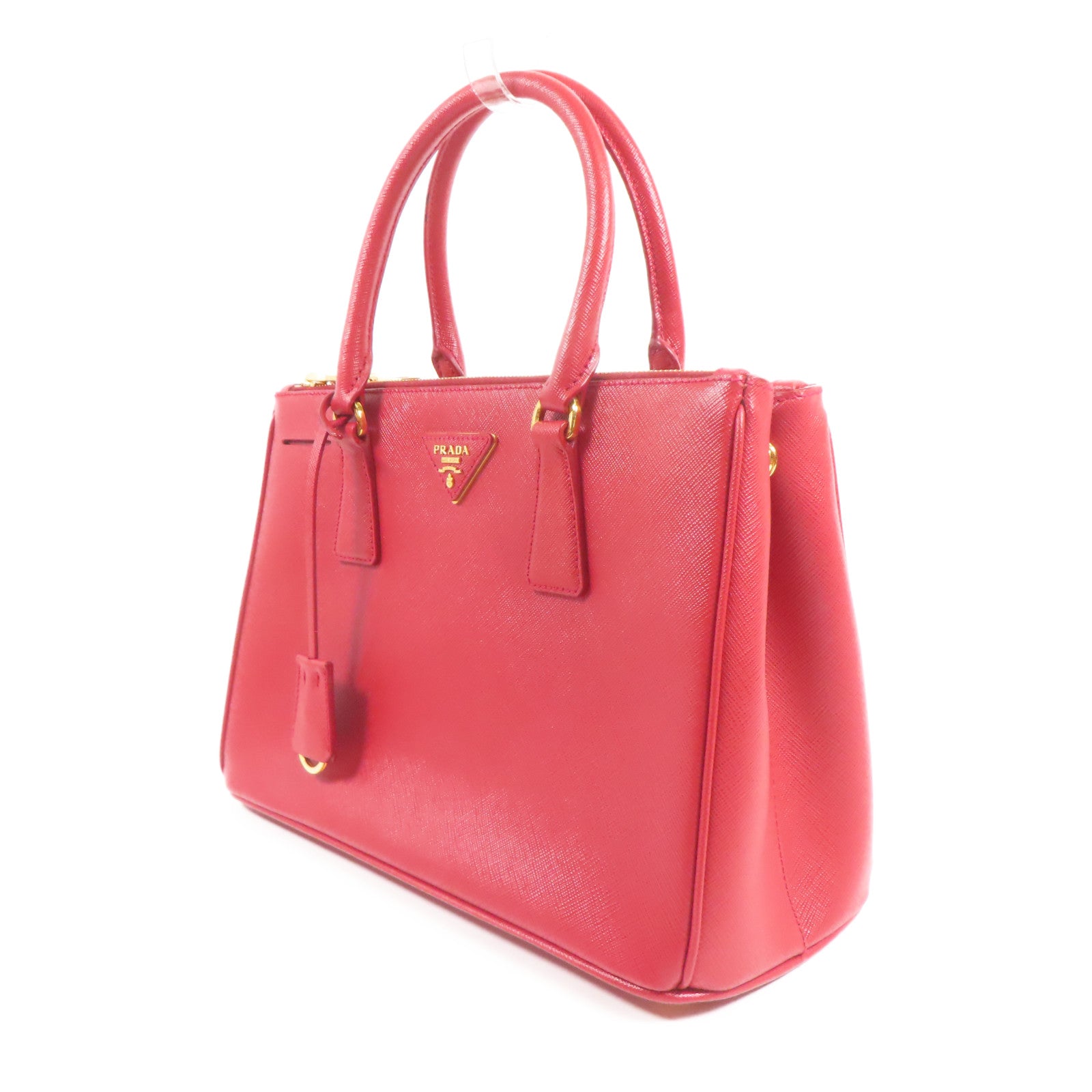 PRADA 牛皮皮革Shoulder Bag金扣手挽肩背兩用袋