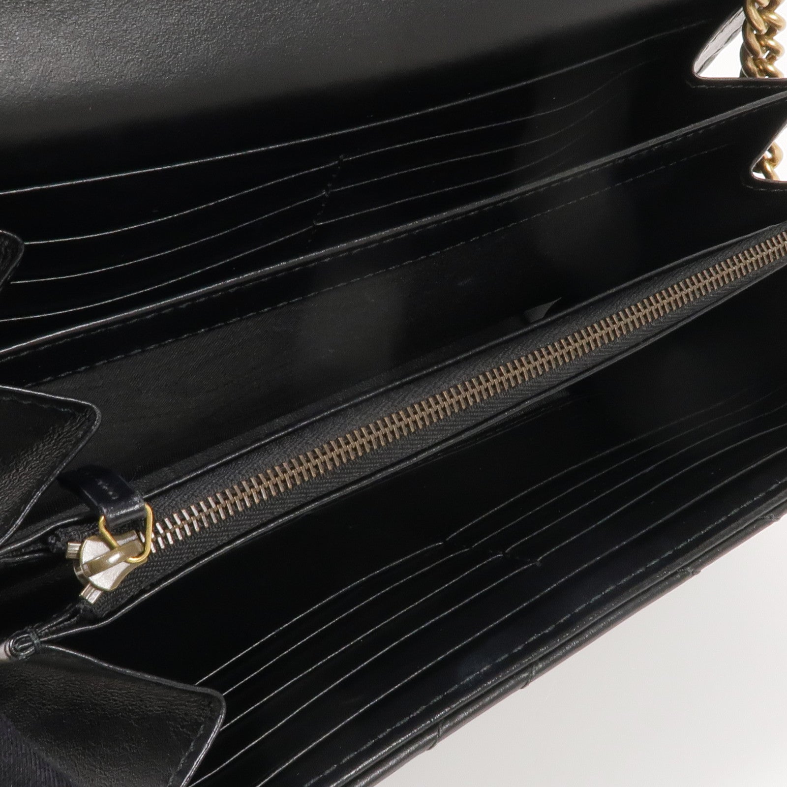 GUCCI 牛皮皮革GG Marmont Chain Wallet金扣鏈帶肩背袋