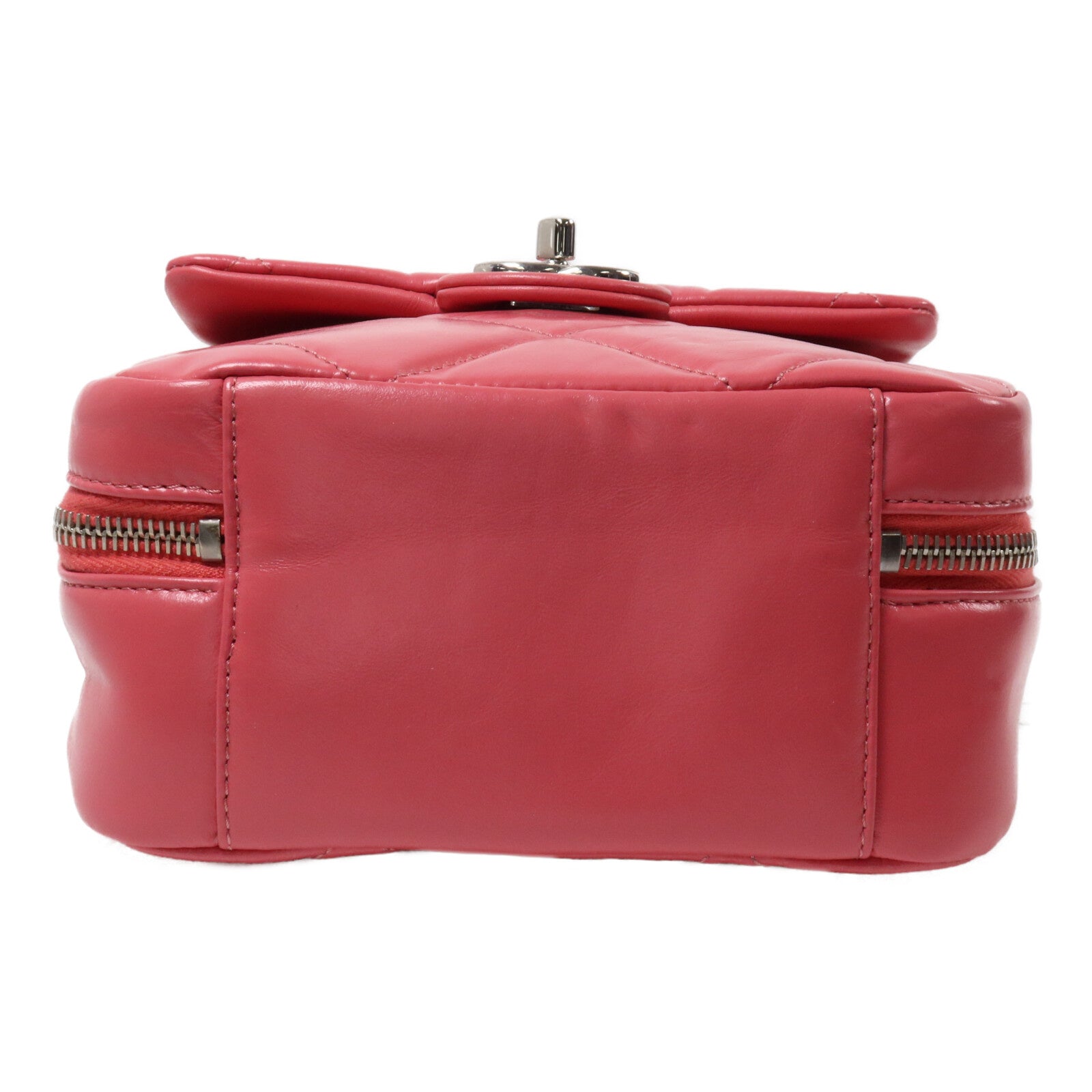 CHANEL 牛皮皮革Top Handle Bag鏈帶手挽肩背兩用袋