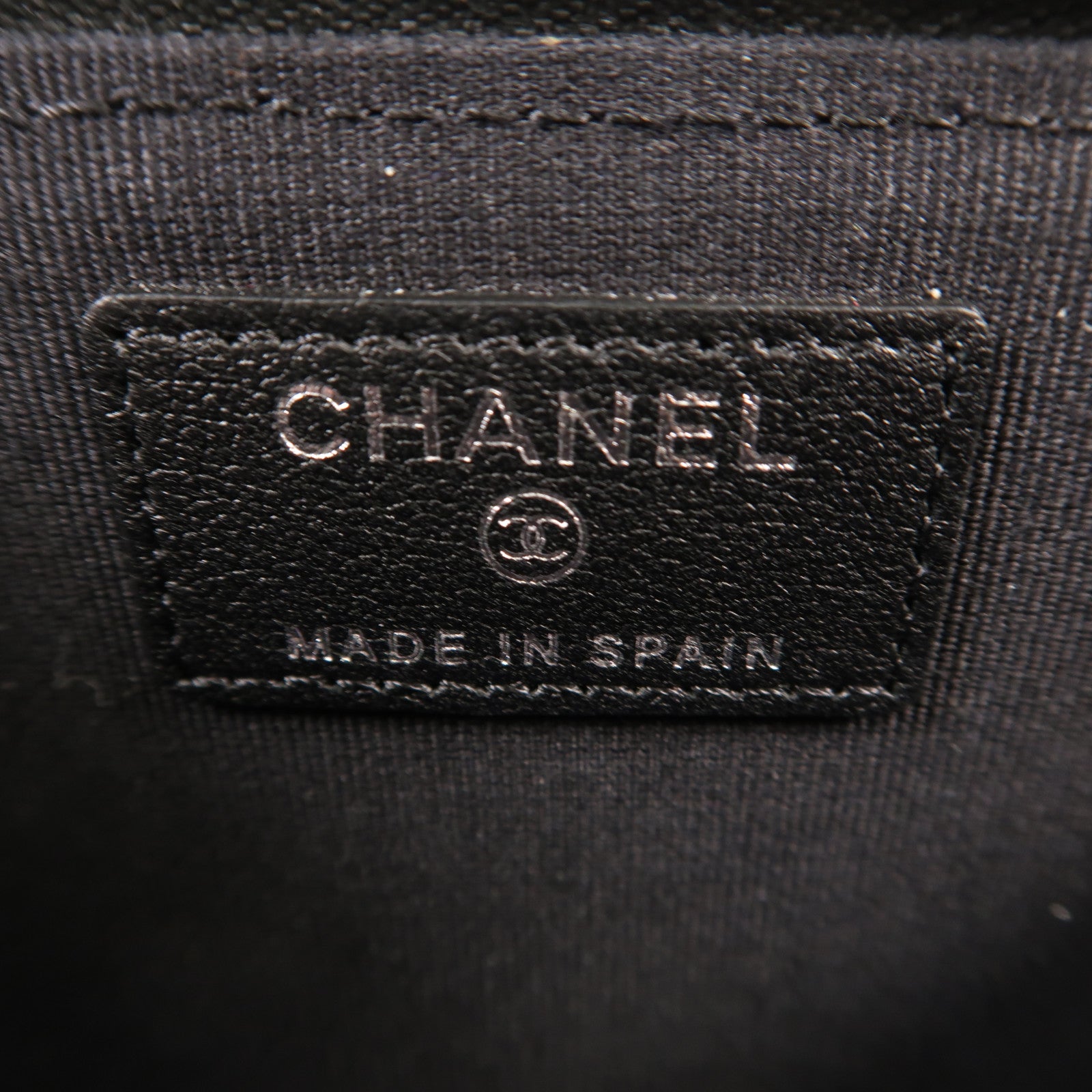 CHANEL 羊皮皮革Coin Case銀扣零錢包