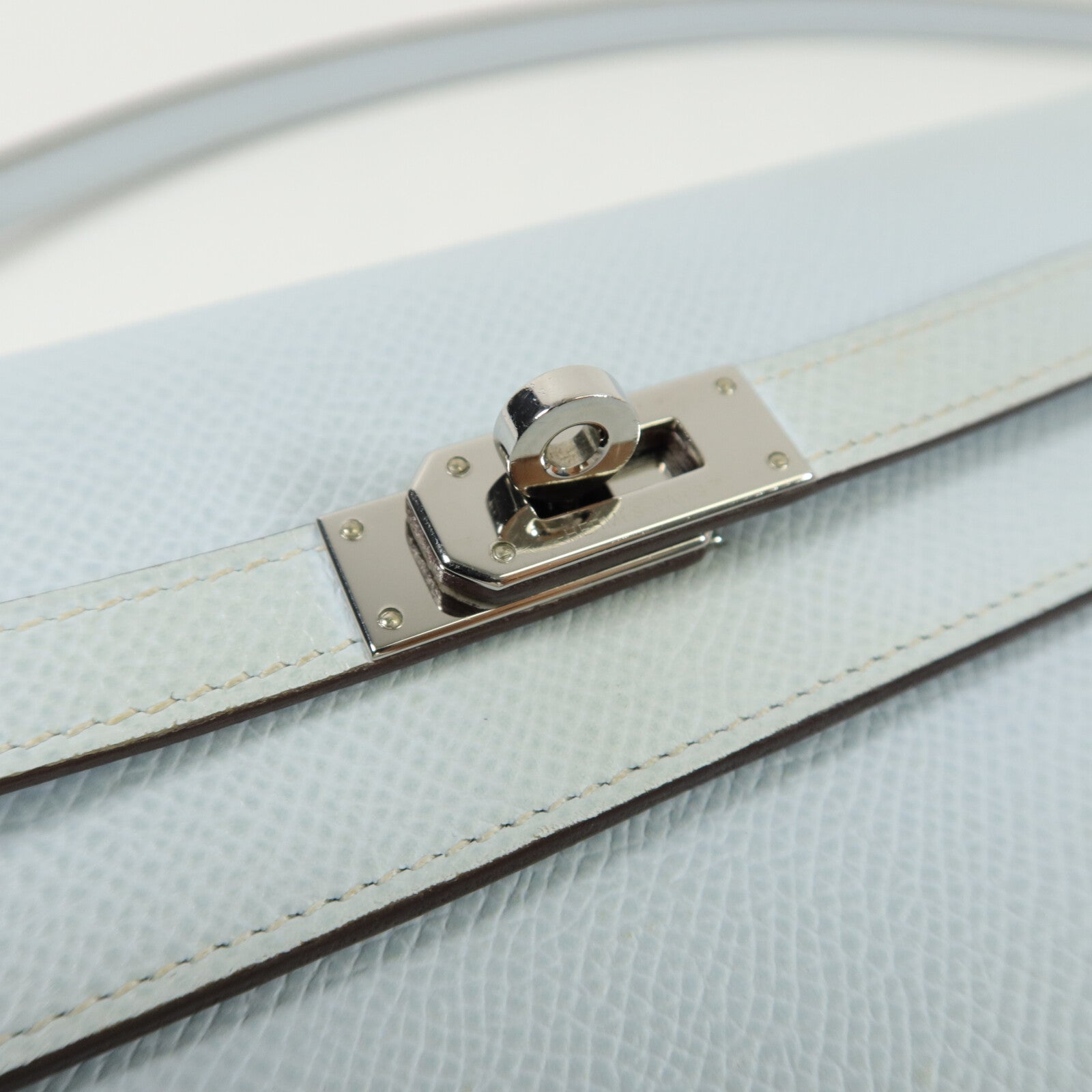 HERMES Epsom皮革Kelly To Go肩背袋Bleu Brume