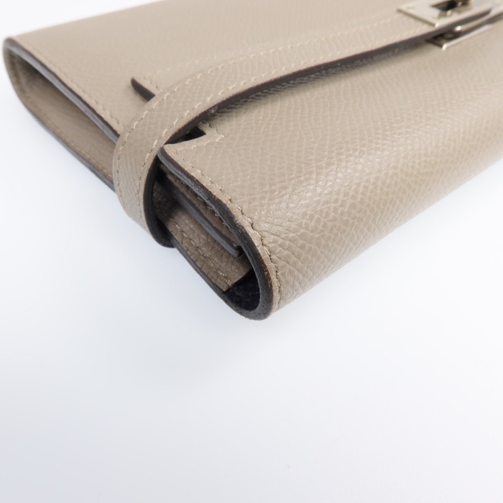 HERMES Epsom皮革Kelly Wallet金扣長錢包
