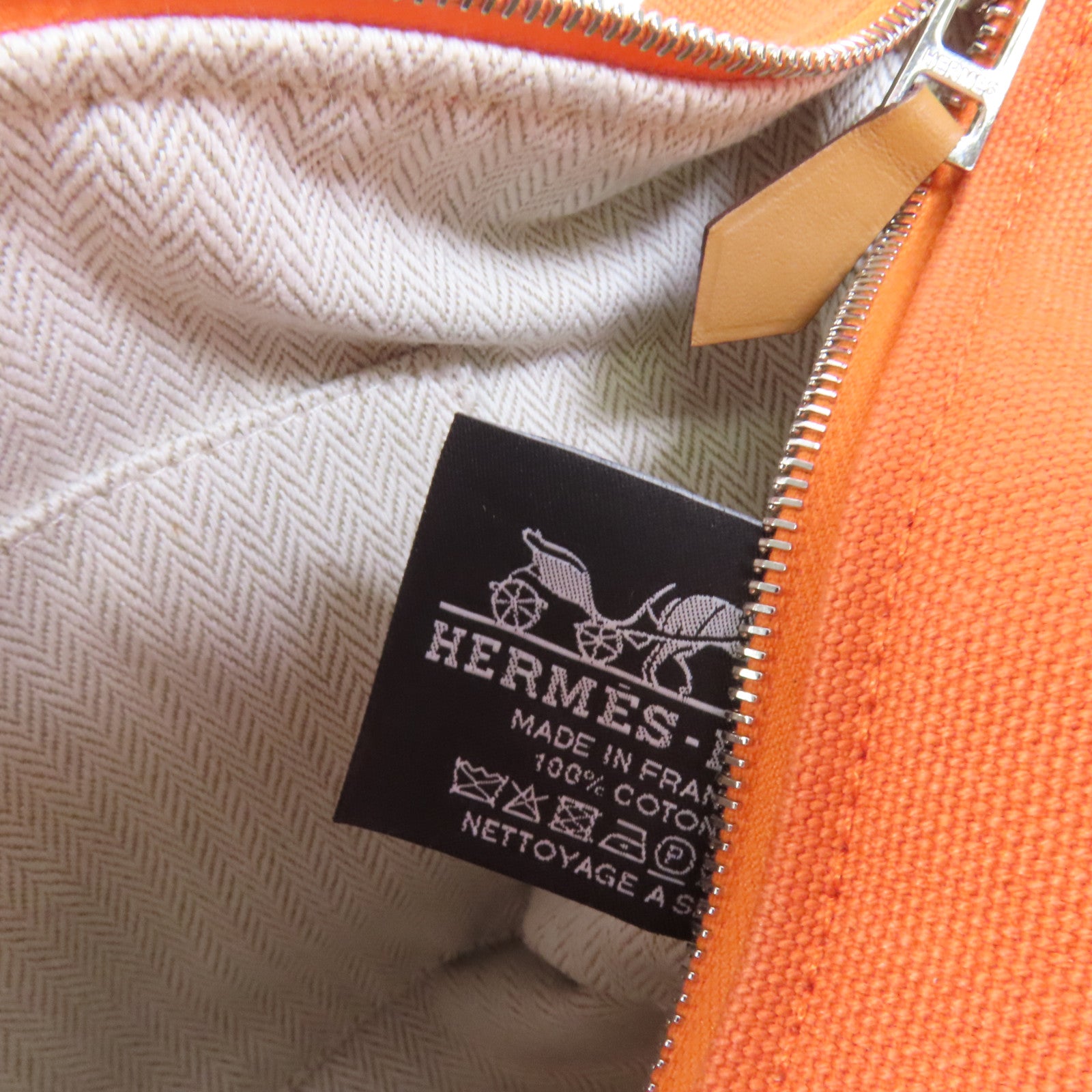 HERMES 帆布Bride A Brac手挽袋