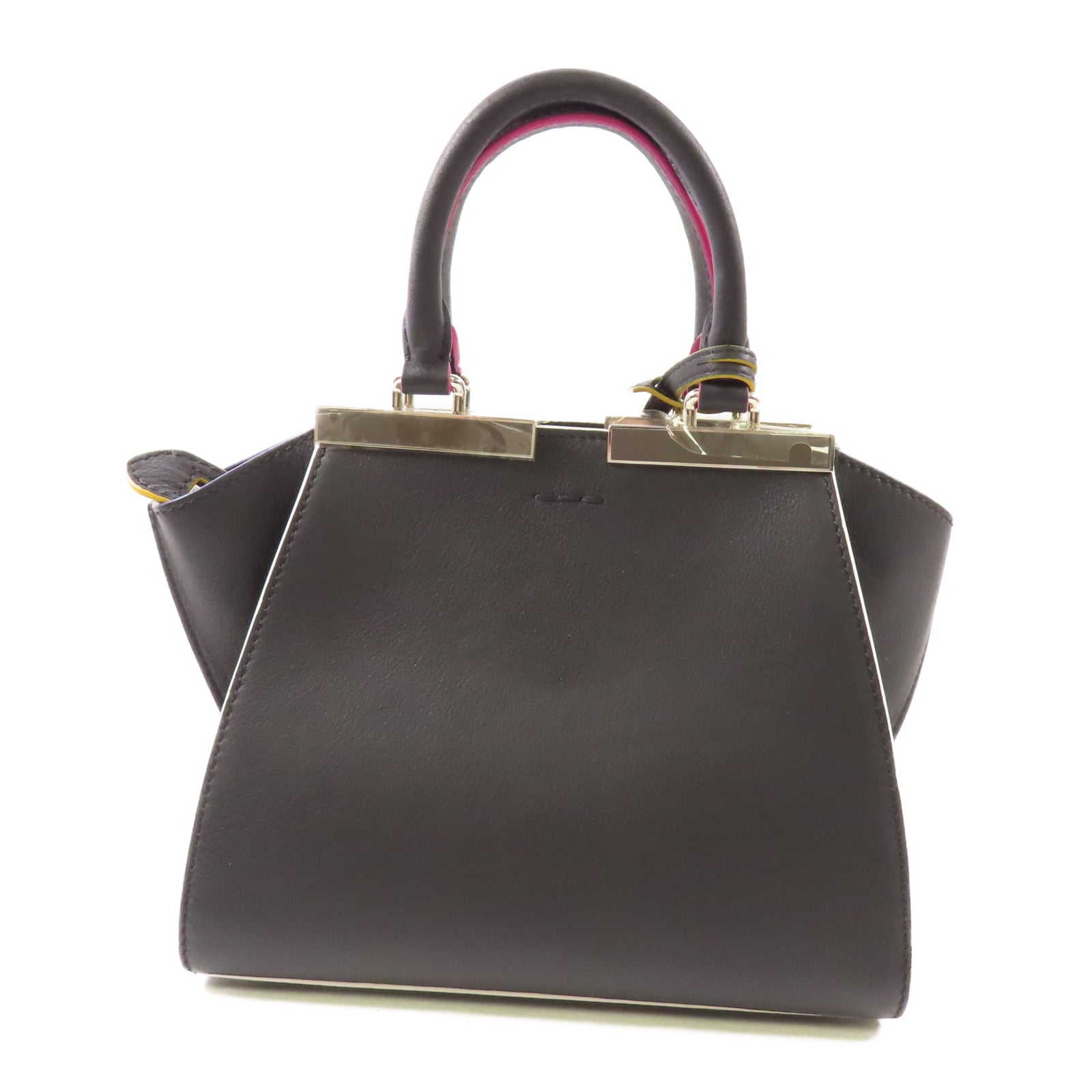 FENDI 牛皮皮革3Jours銀扣手挽肩背兩用袋