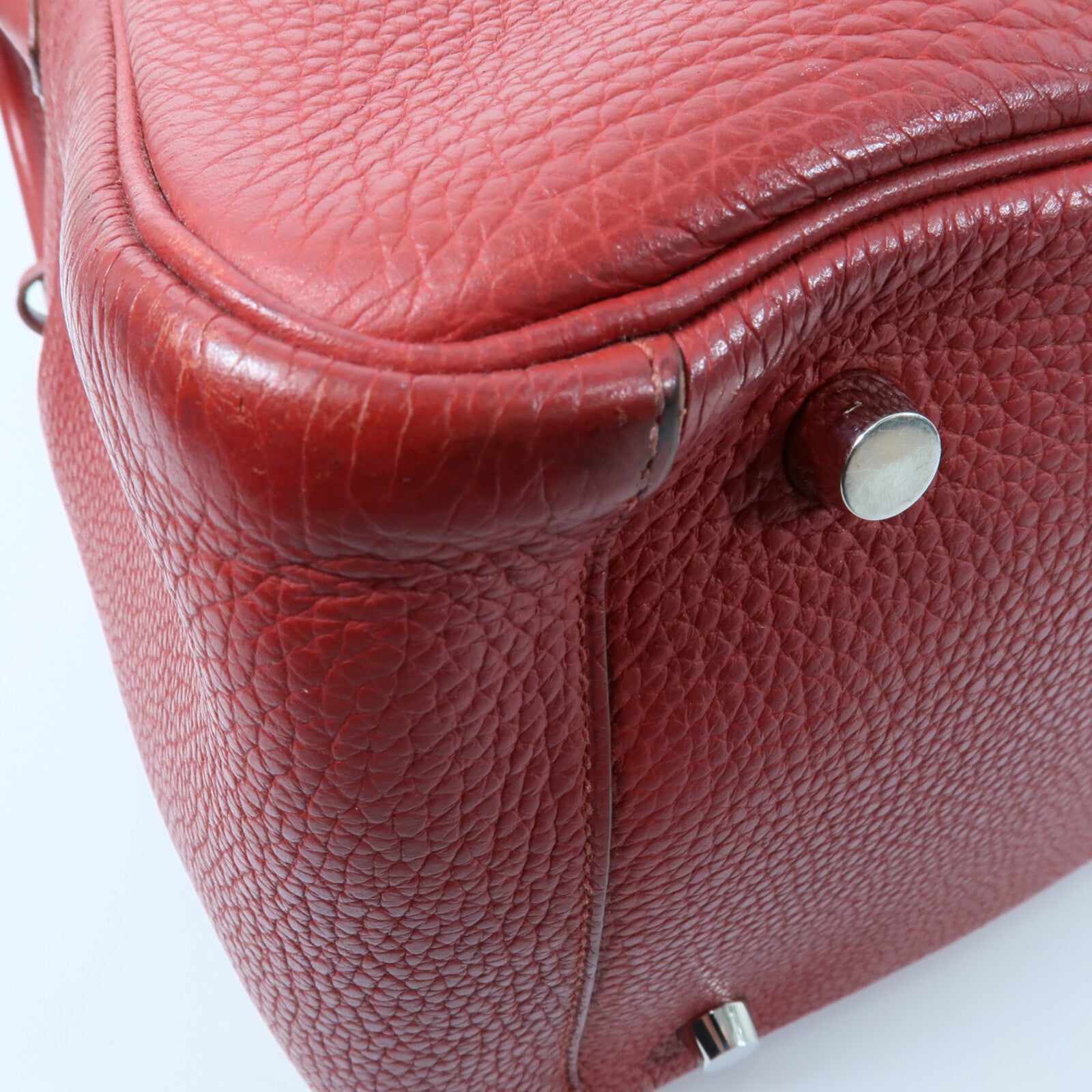 HERMES Clemence皮革Lindy 30手挽肩背兩用袋