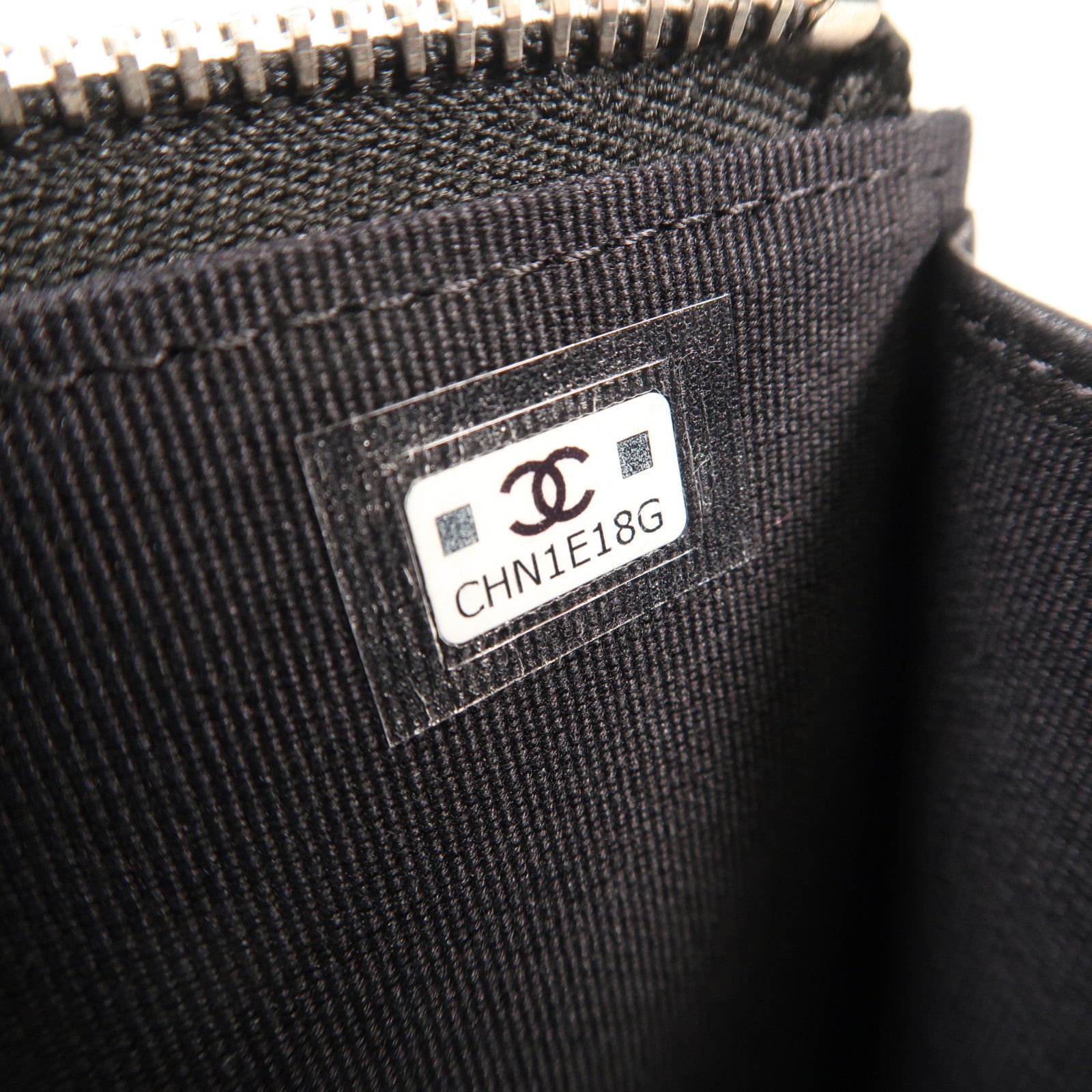 CHANEL 羊皮皮革Coin Case銀扣零錢包