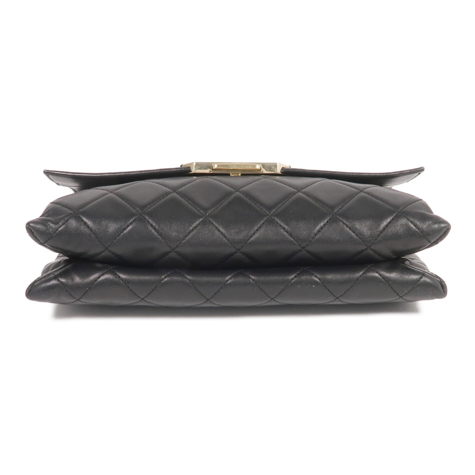 CHANEL 羊皮皮革Chain Shoulder金扣鏈帶肩背袋