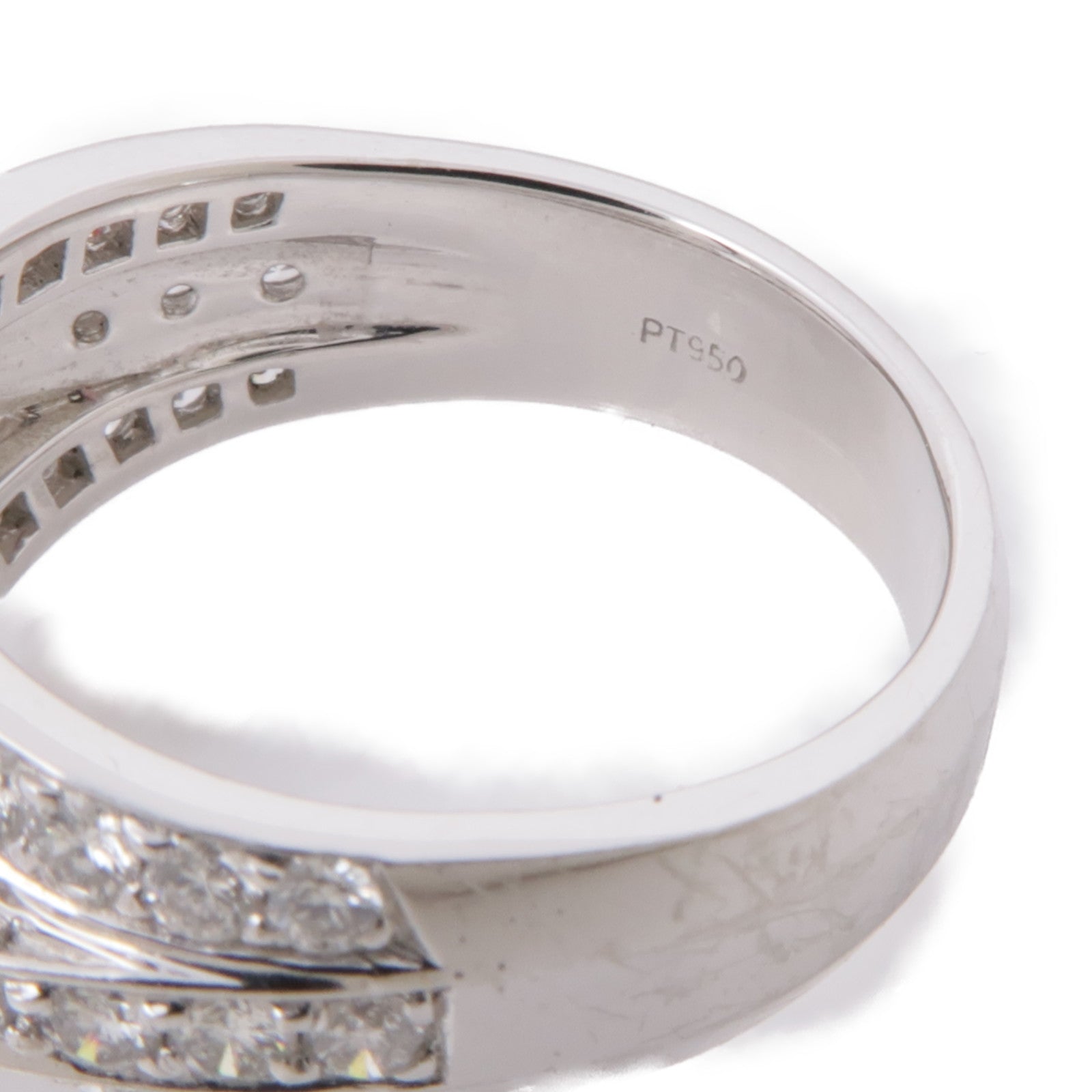 JEWELRY PT950鉑金Diamond Ring鑽石戒指US#4.25