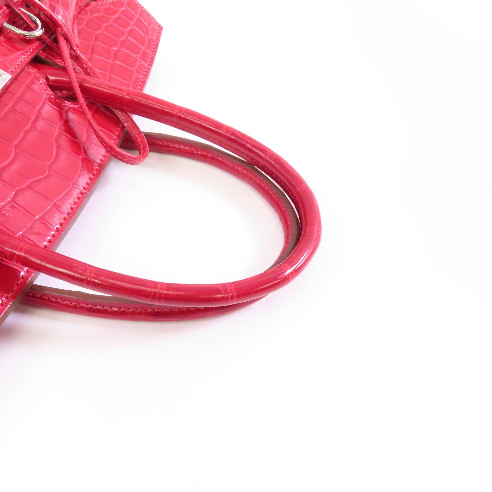 HERMES Niloticus/Braise皮革Birkin 30銀扣手挽袋Braise紅色