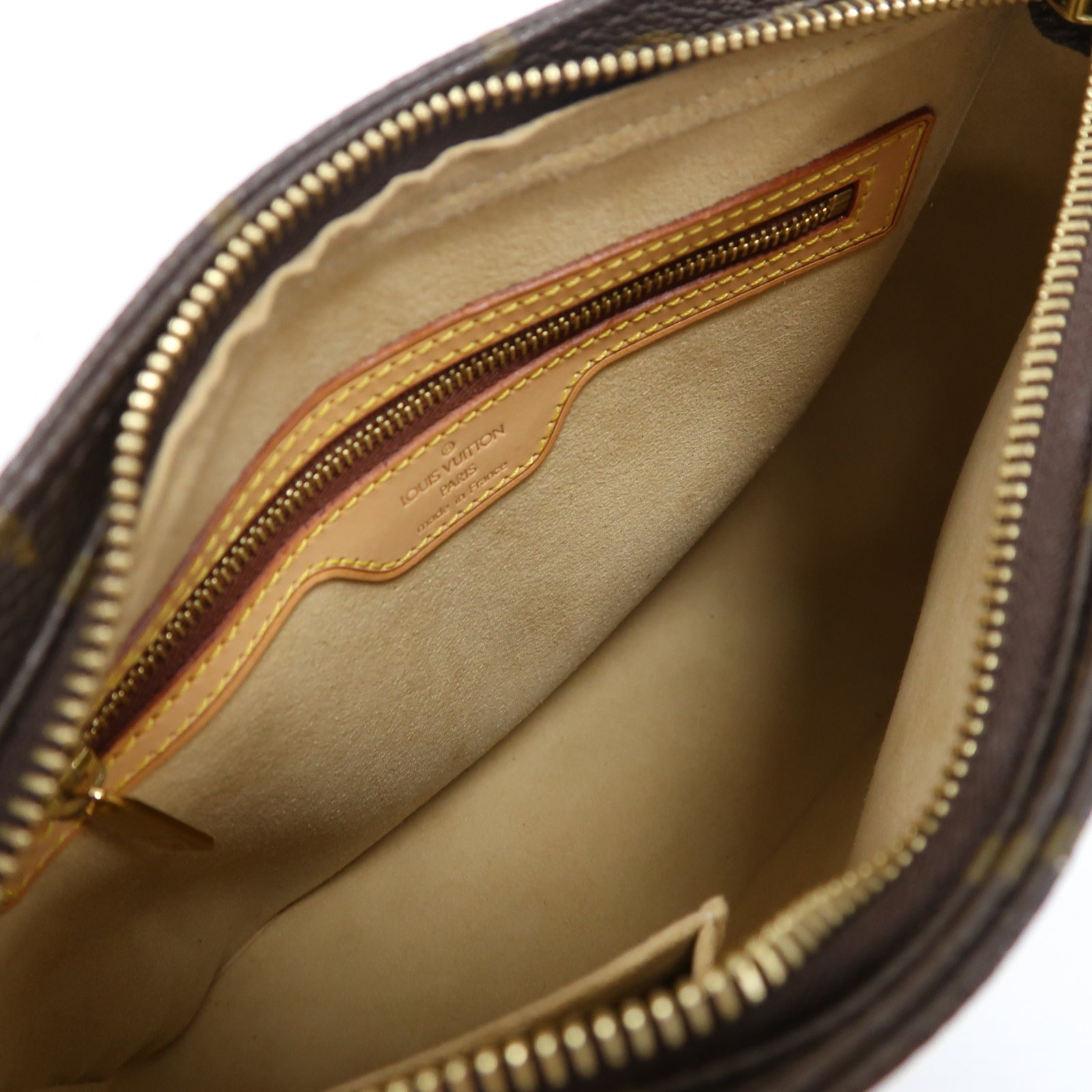 LOUIS VUITTON Monogram Looping MM金扣肩背袋啡色