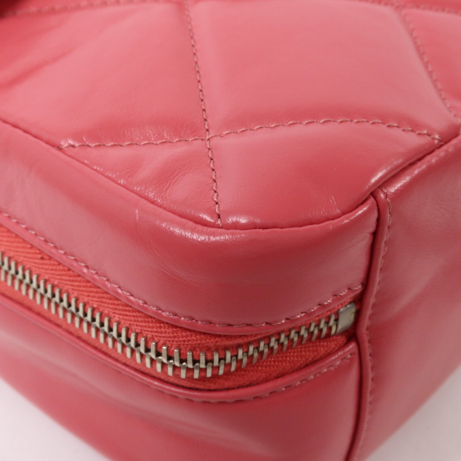 CHANEL 牛皮皮革Top Handle Bag鏈帶手挽肩背兩用袋