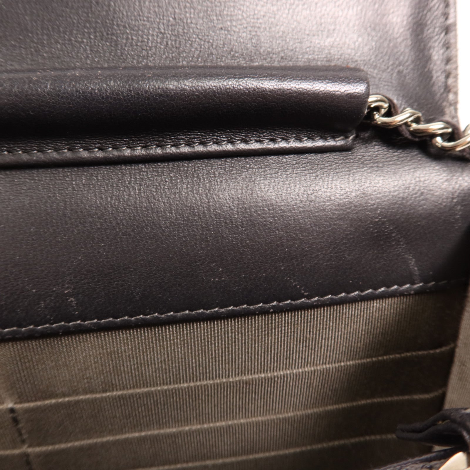 CHANEL 羊皮皮革WOC Wallet On Chain銀扣鏈帶肩背袋