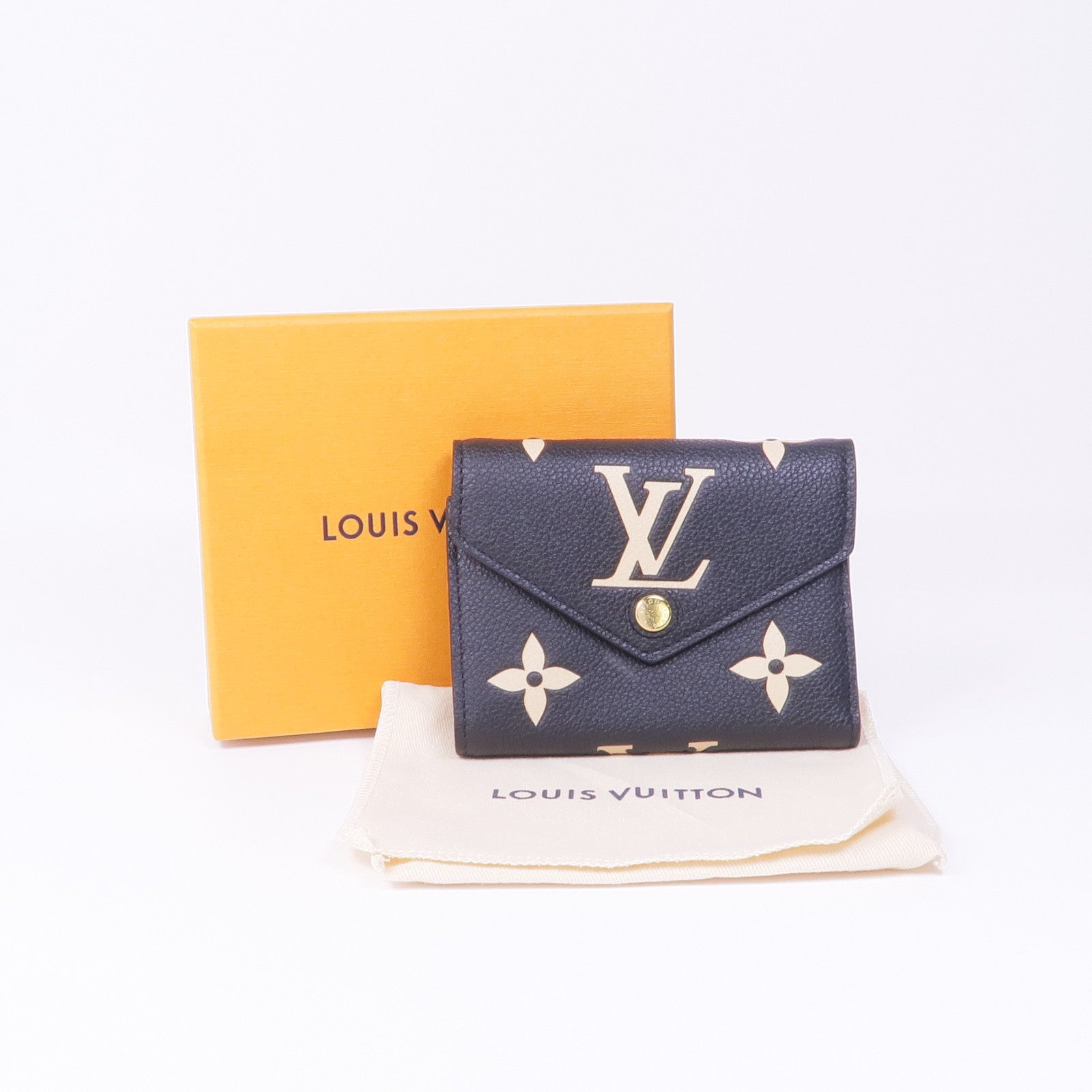 LOUIS VUITTON Monogram Empreinte Victorine Wallet金扣錢包