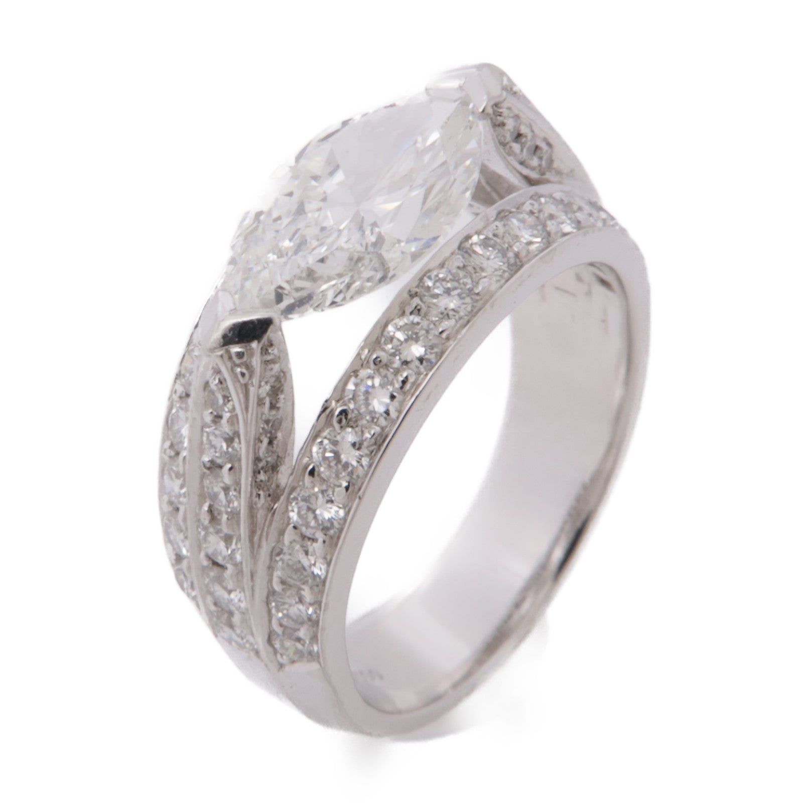 JEWELRY PT950鉑金Diamond Ring鑽石戒指US#4.25