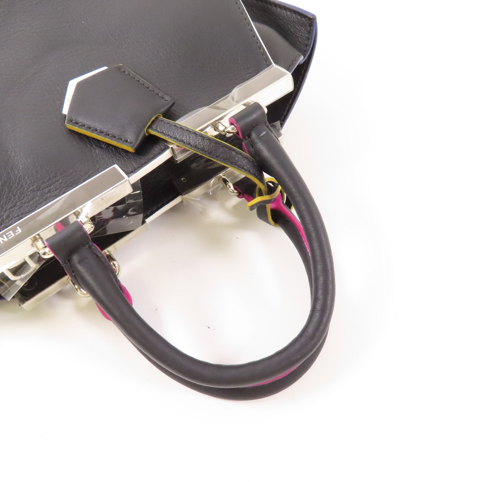 FENDI 牛皮皮革3Jours銀扣手挽肩背兩用袋