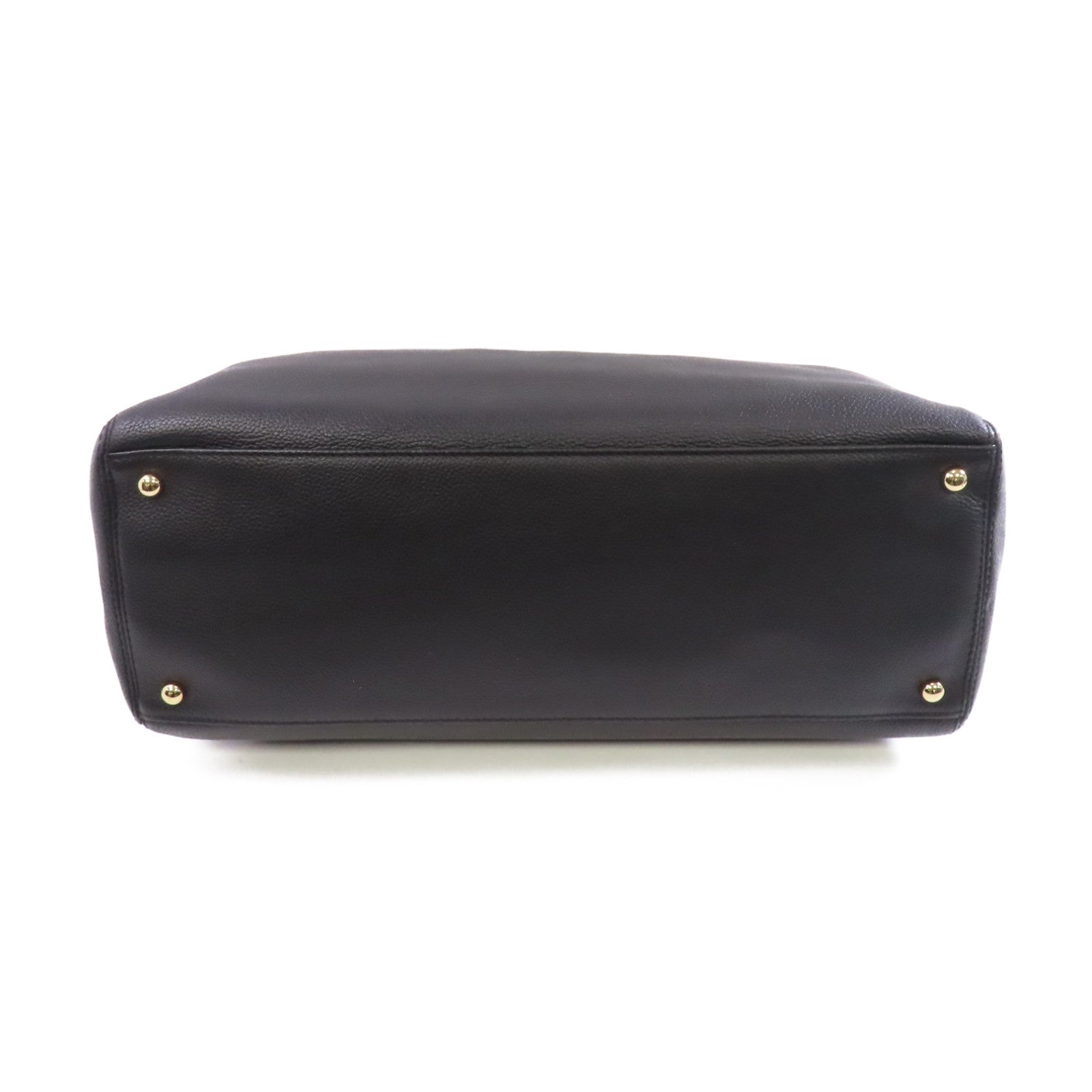 CHANEL 牛皮皮革2way Shoulder Bag金扣手挽肩背兩用袋黑色