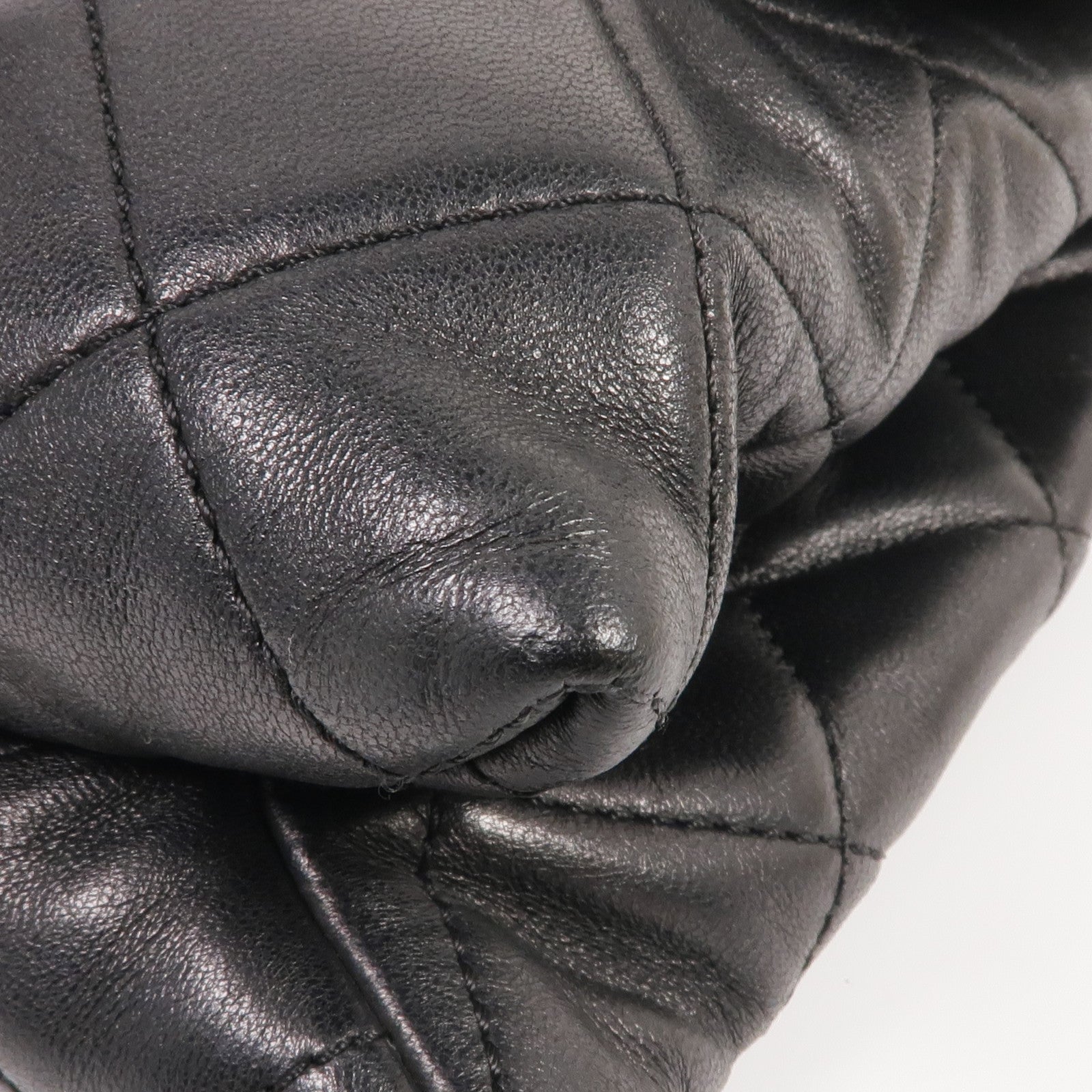 CHANEL 羊皮皮革Chain Shoulder金扣鏈帶肩背袋