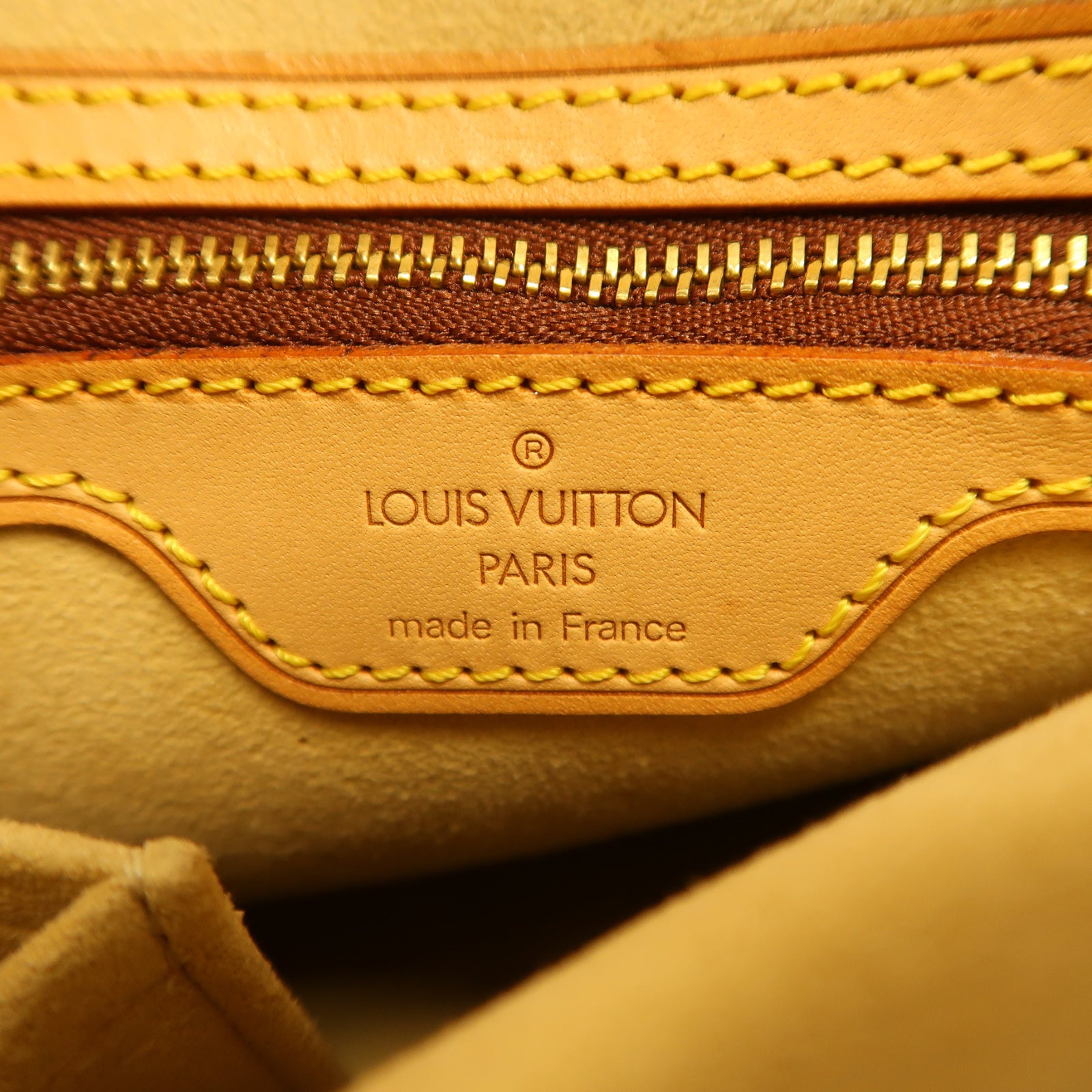 LOUIS VUITTON Monogram Looping MM金扣肩背袋啡色