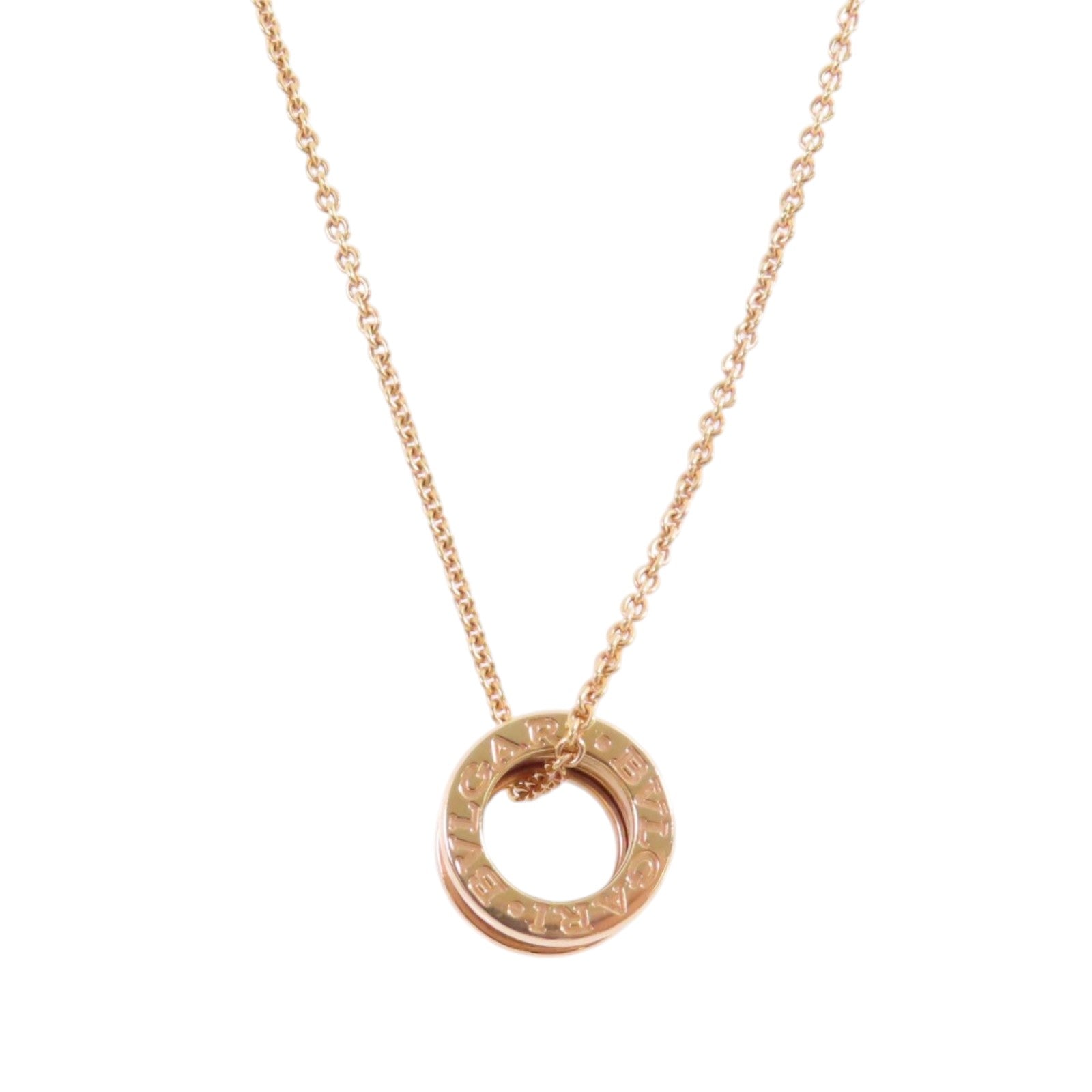 BVLGARI 18K玫瑰金B-zero1 Necklace項鏈