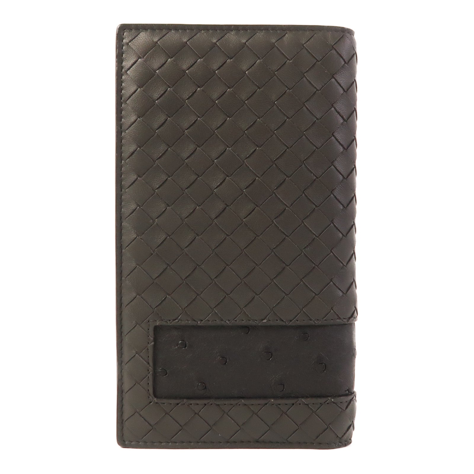 BOTTEGA VENETA 羊皮皮革/鴕鳥皮革Long Wallet長錢包