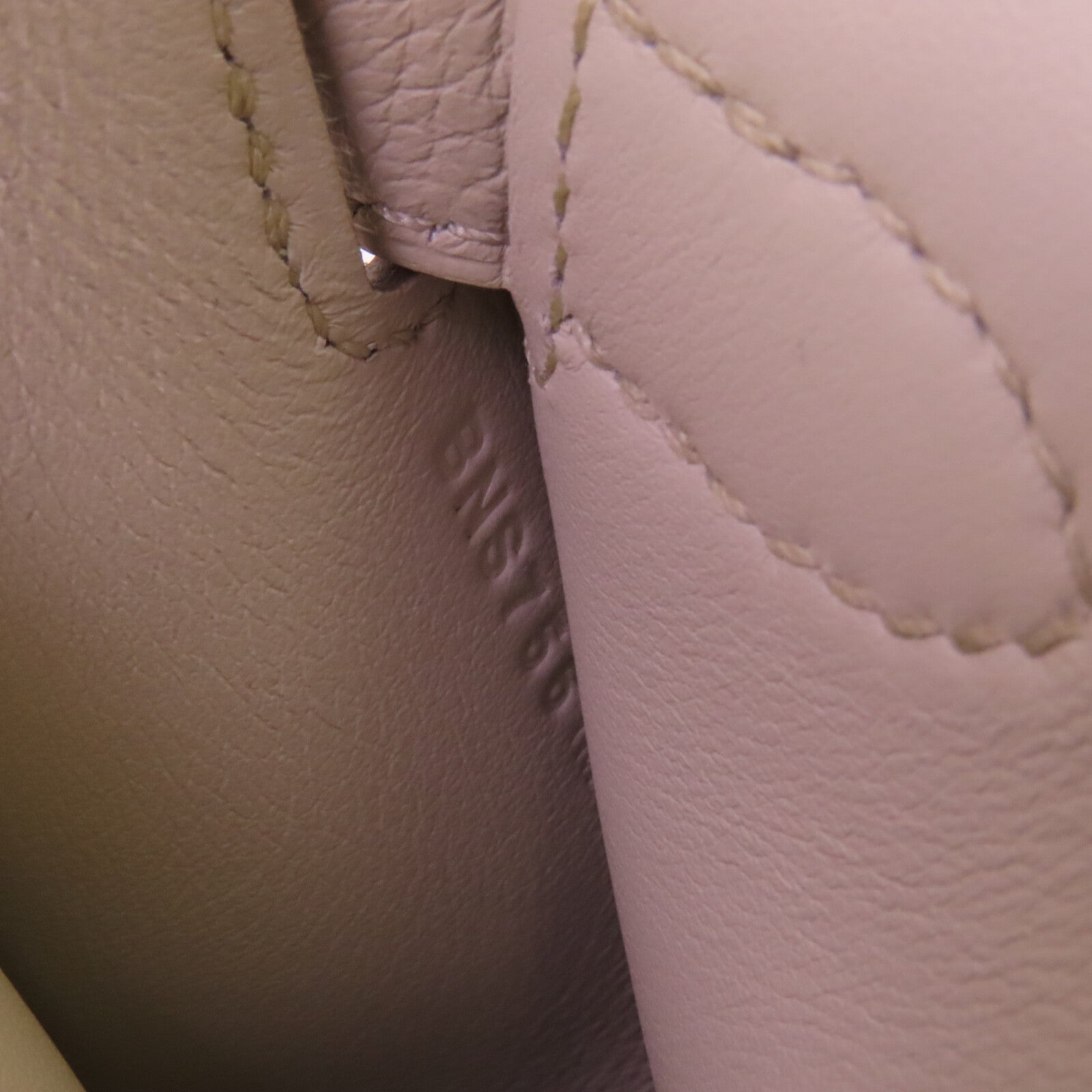 HERMES Togo皮革Mini Jypsiere銀扣肩背袋Beton