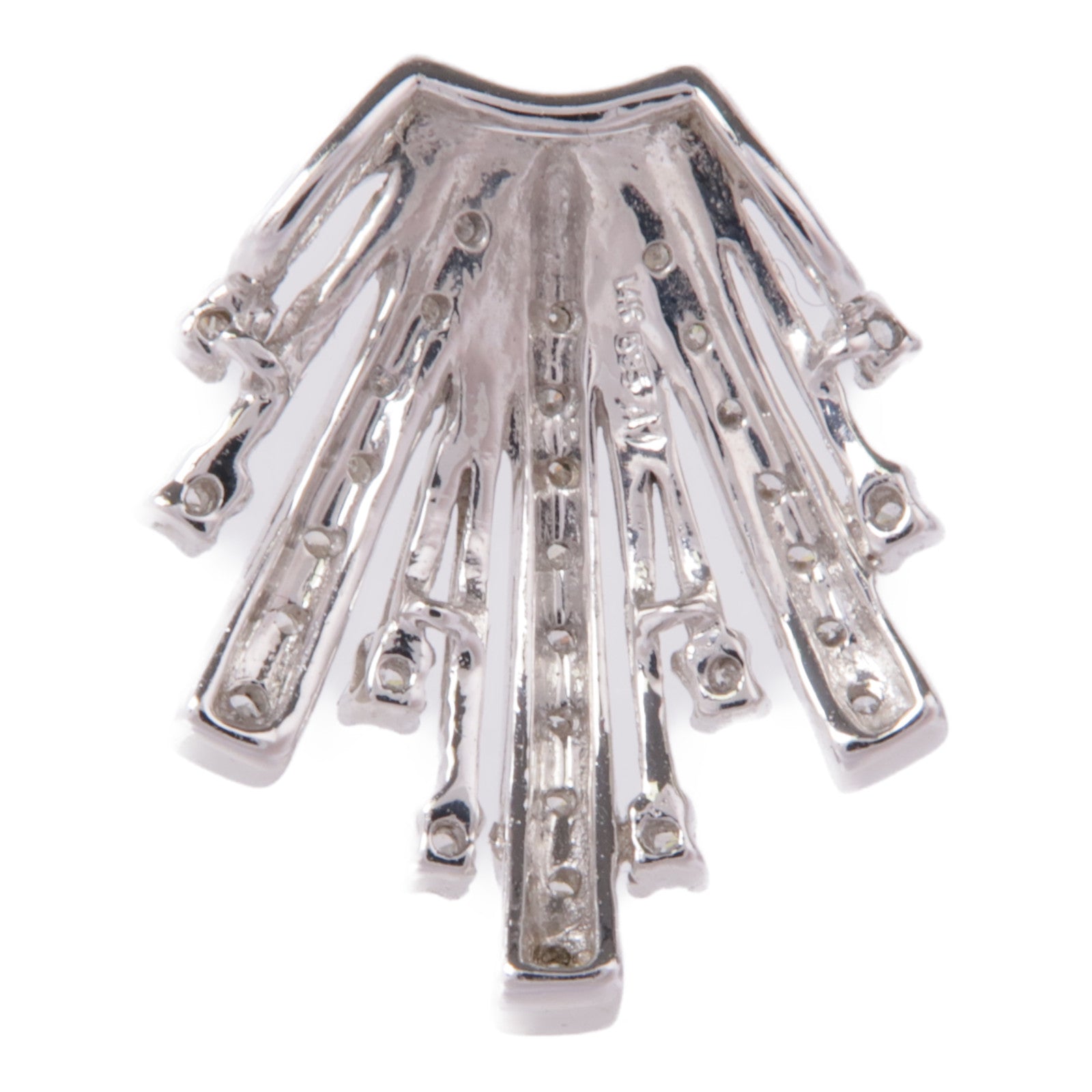 JEWELRY 14K白金Diamond Pendant Top鑽石吊墜