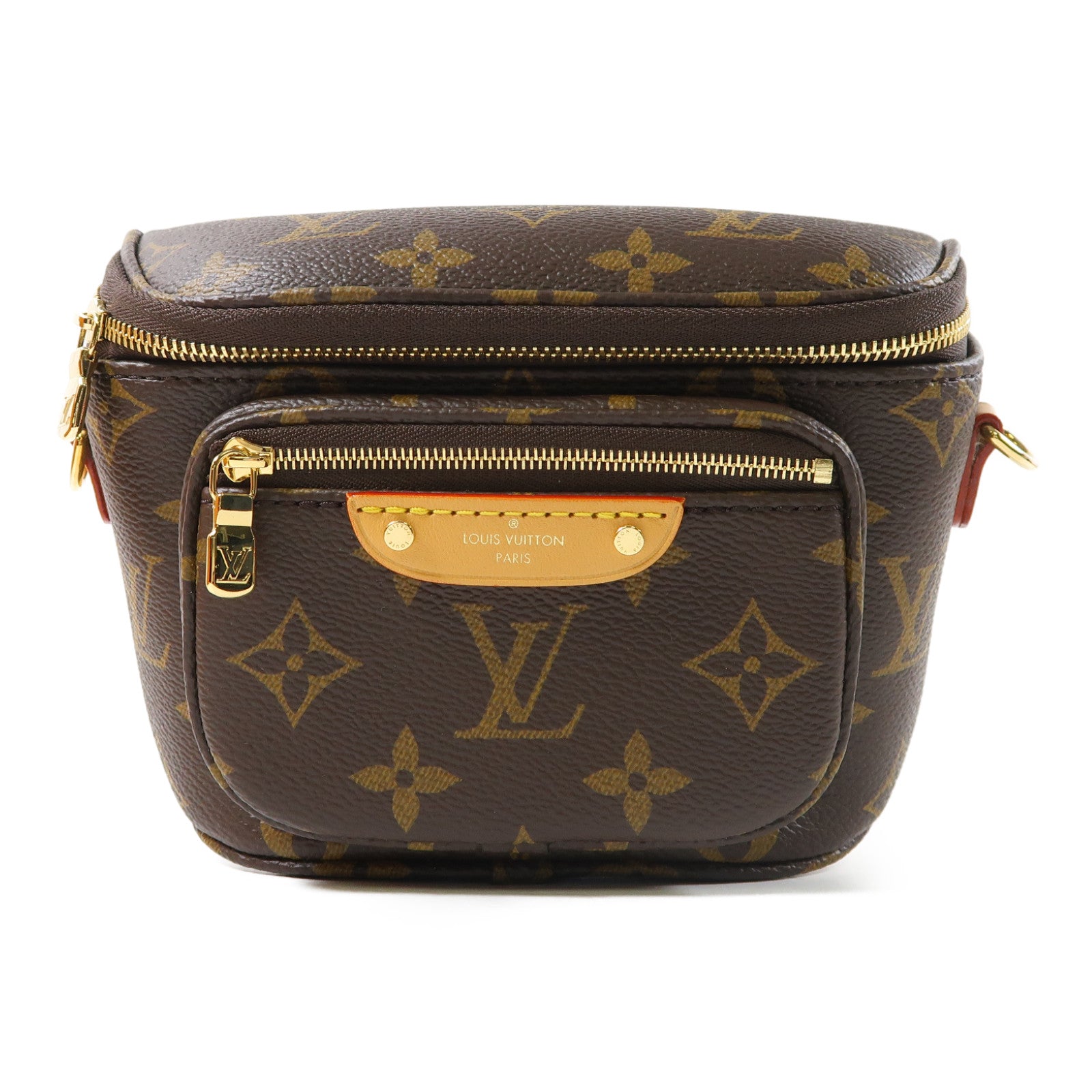 LOUIS VUITTON Monogram Mini Bumbag金扣肩背袋啡色