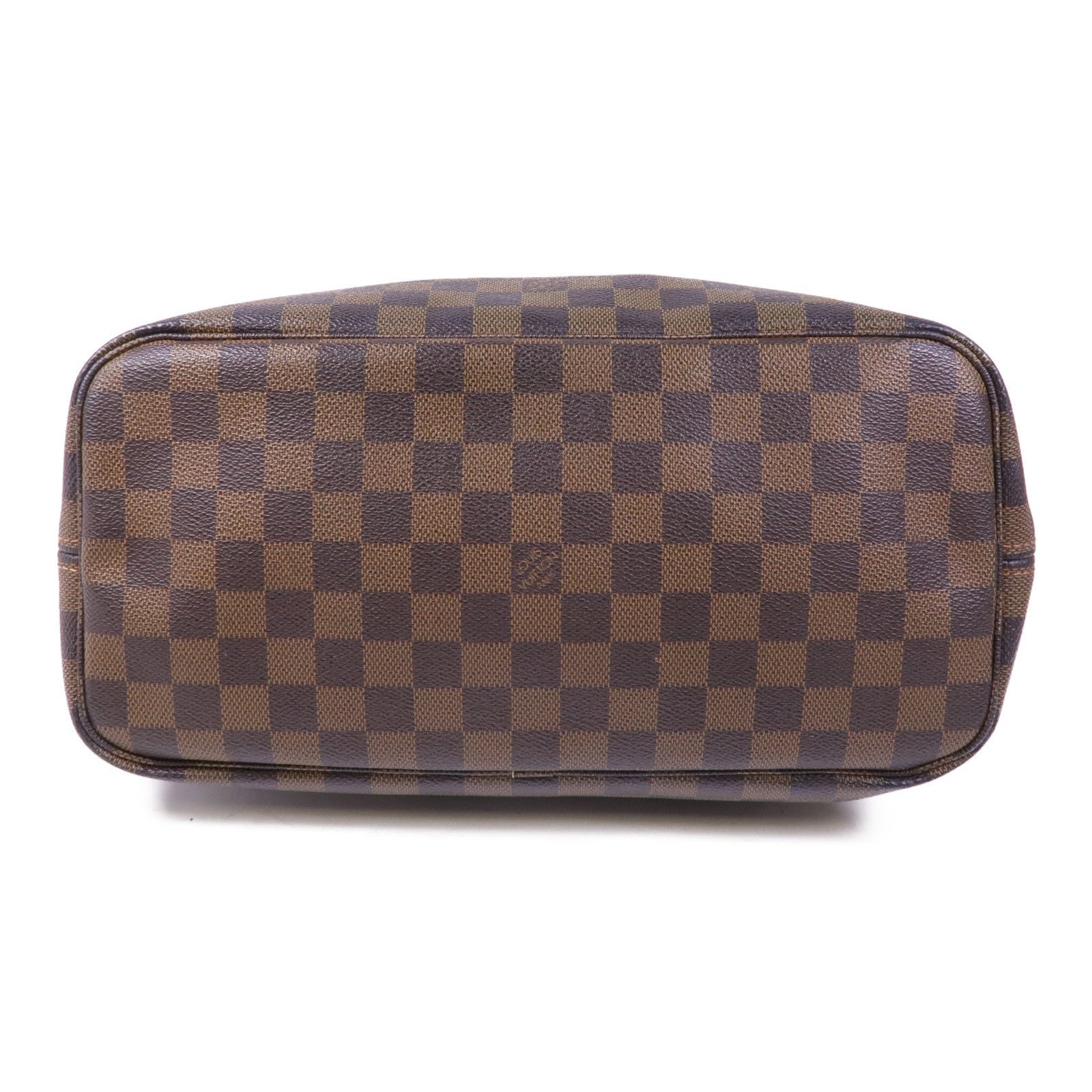 LOUIS VUITTON Damier Neverfull MM金扣肩背袋/手挽袋
