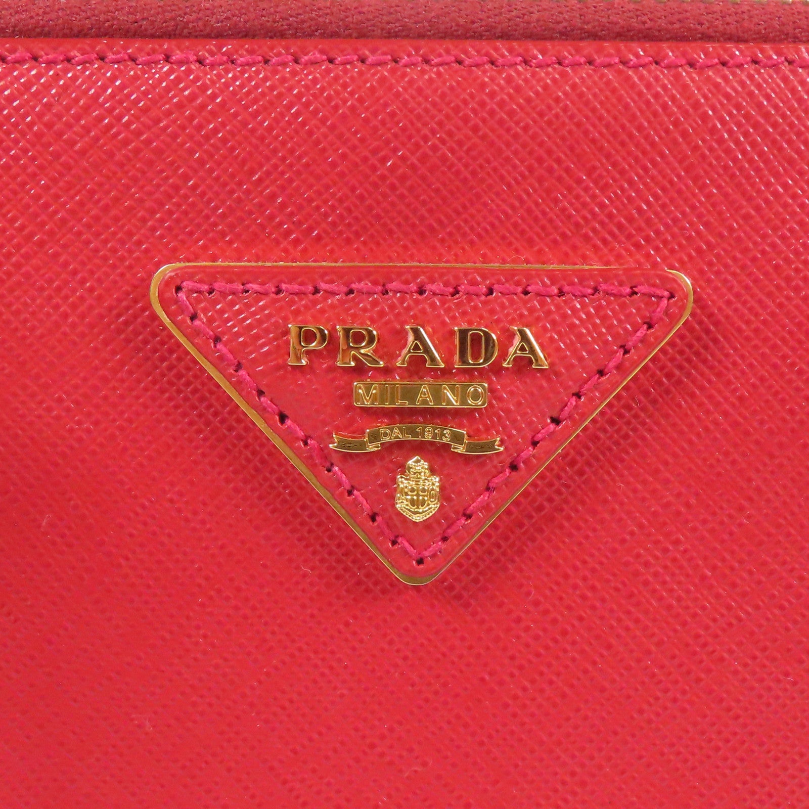 PRADA 牛皮皮革Shoulder Bag金扣手挽肩背兩用袋