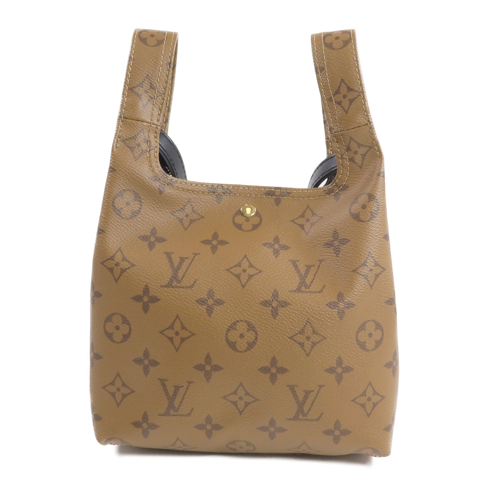 LOUIS VUITTON Monogram Reverse Atlantis BB金扣手挽肩背兩用袋