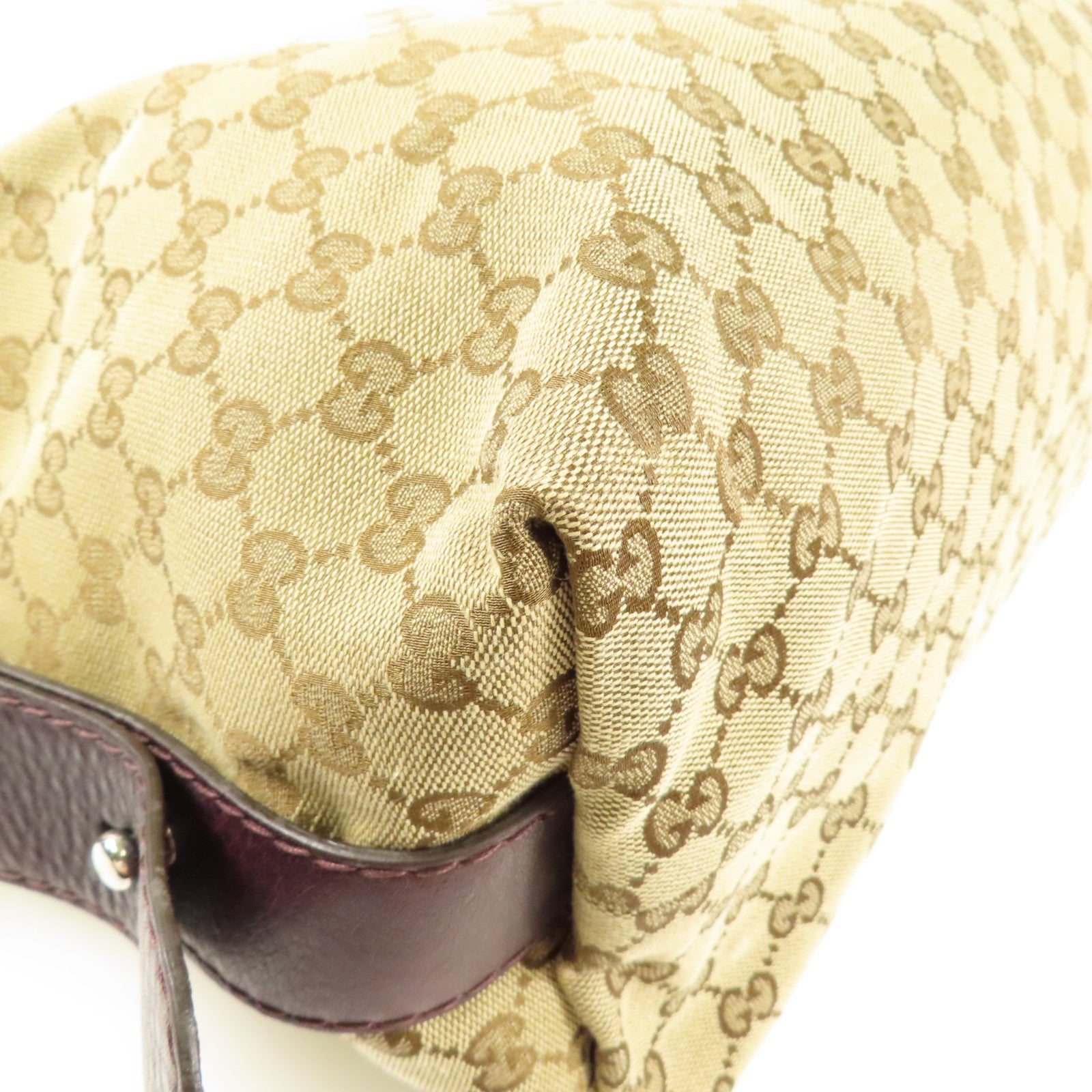 GUCCI GG SHW Tote Bag Canvas 232927 Brown