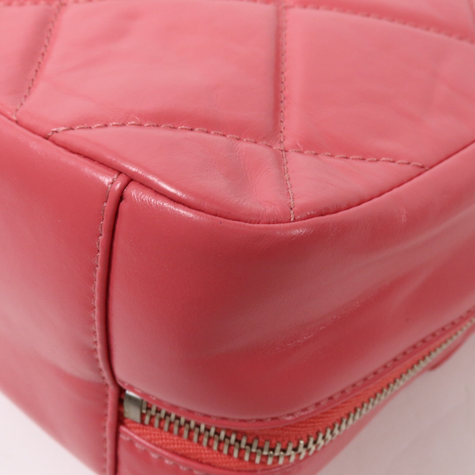 CHANEL 牛皮皮革Top Handle Bag鏈帶手挽肩背兩用袋
