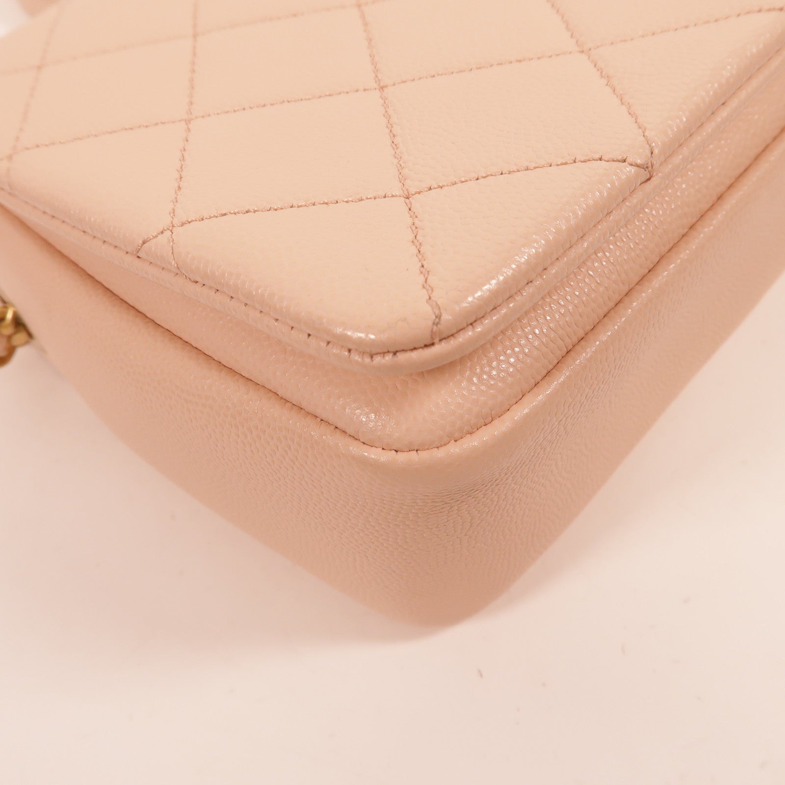CHANEL 牛皮皮革Chain Shoulder手挽肩背兩用袋