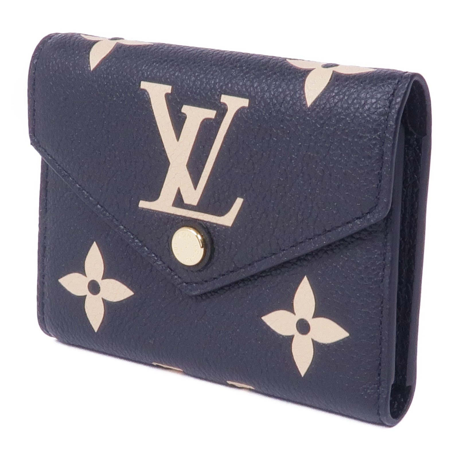 LOUIS VUITTON Monogram Empreinte Victorine Wallet金扣錢包