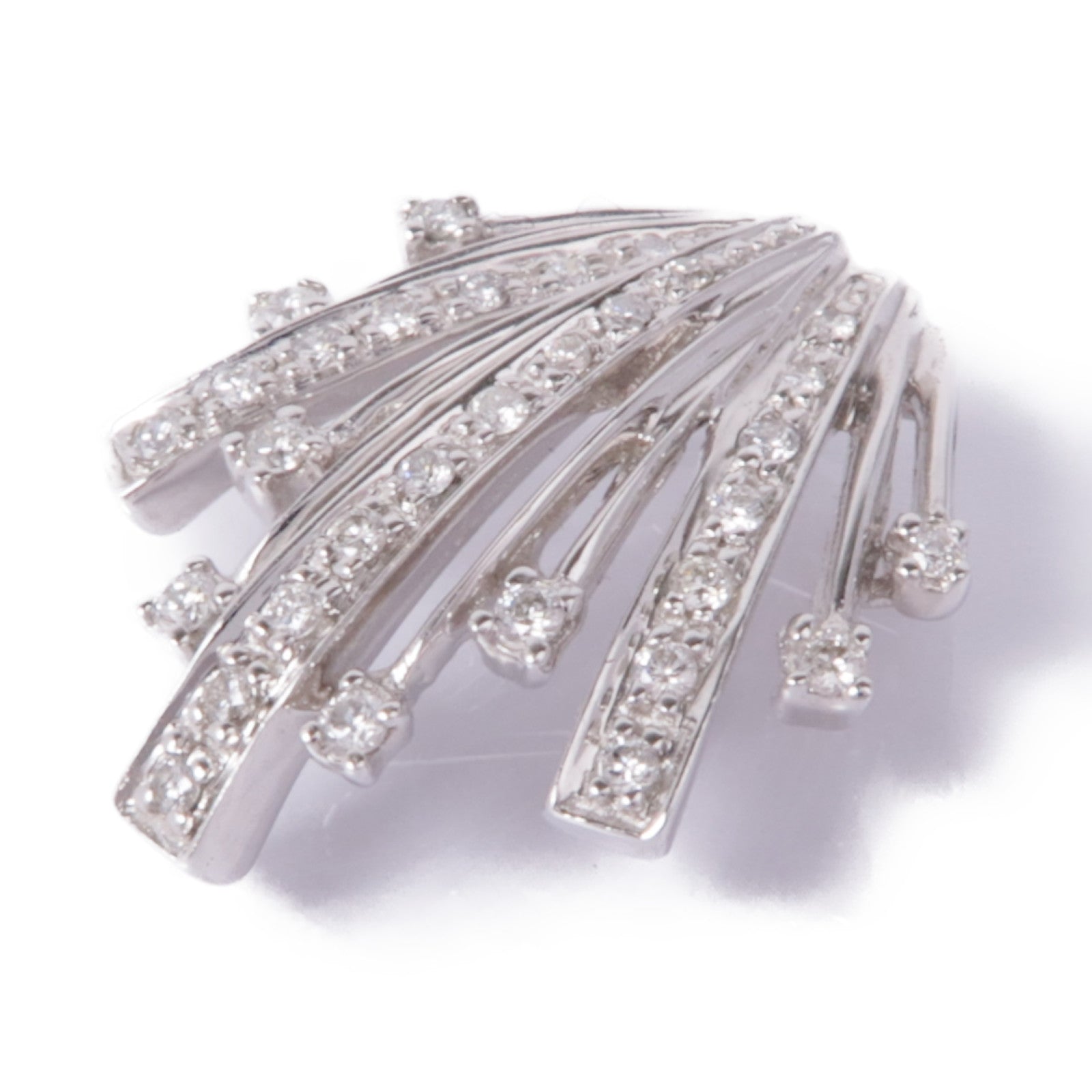 JEWELRY 14K白金Diamond Pendant Top鑽石吊墜