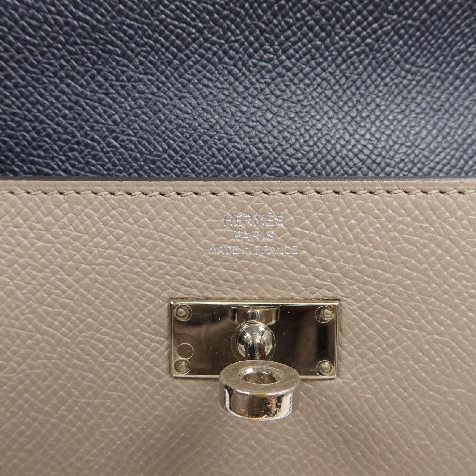HERMES Epsom皮革Kelly Wallet金扣長錢包
