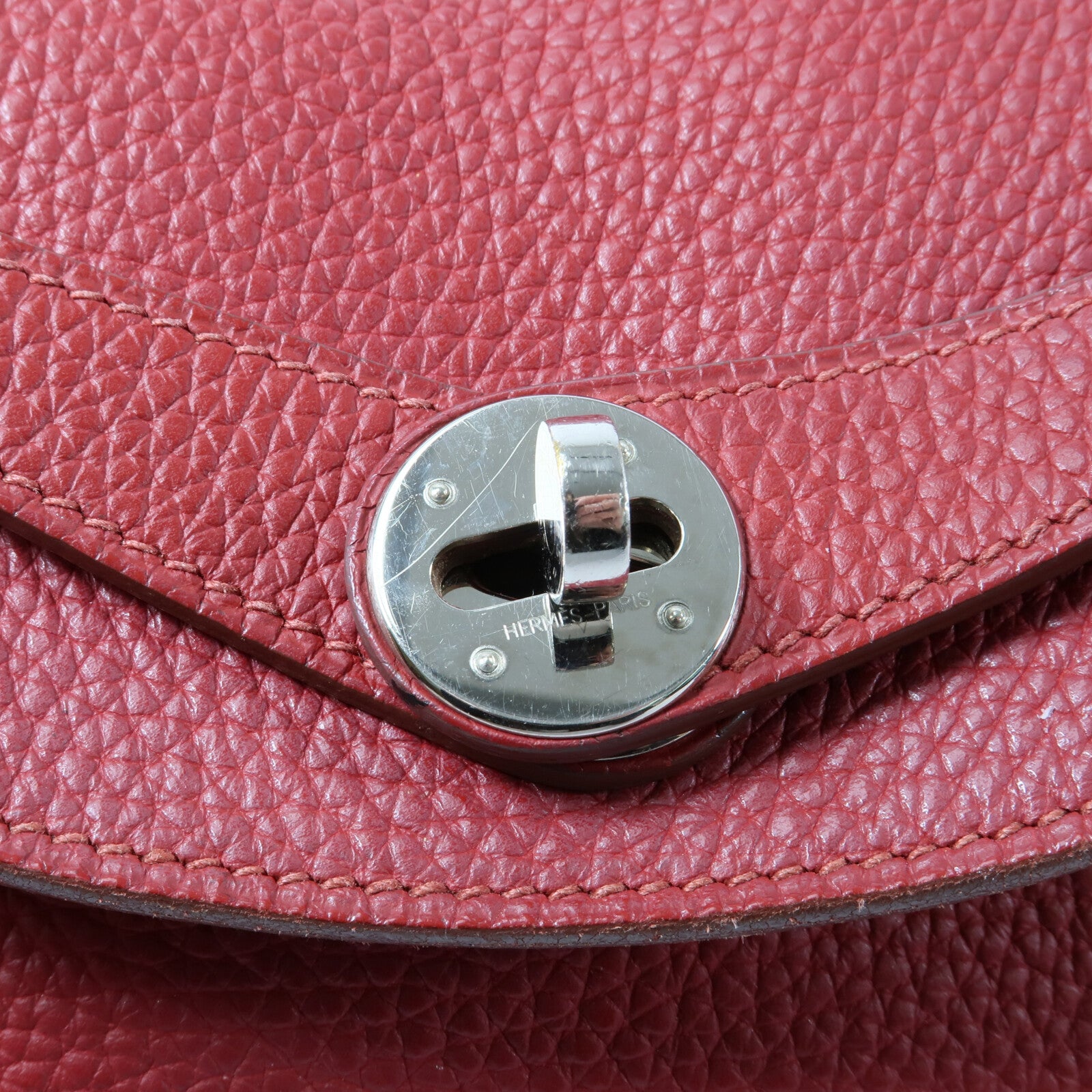 HERMES Clemence皮革Lindy 30手挽肩背兩用袋