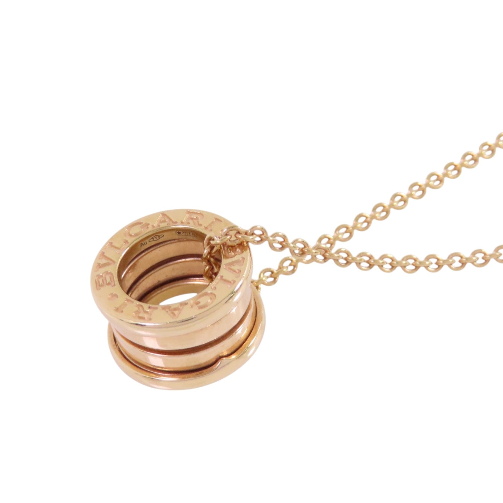 BVLGARI 18K玫瑰金B-zero1 Necklace項鏈