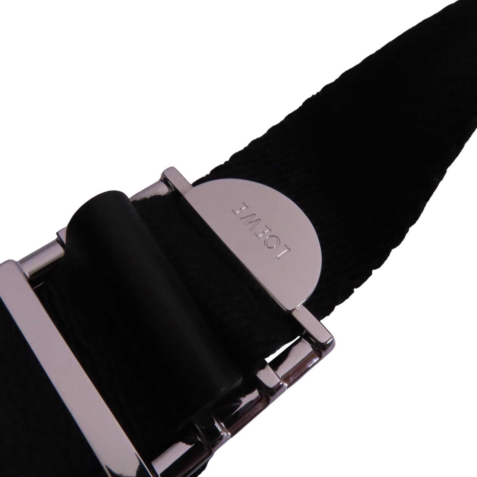 LOEWE 帆布/牛皮皮革Backpack銀扣背包