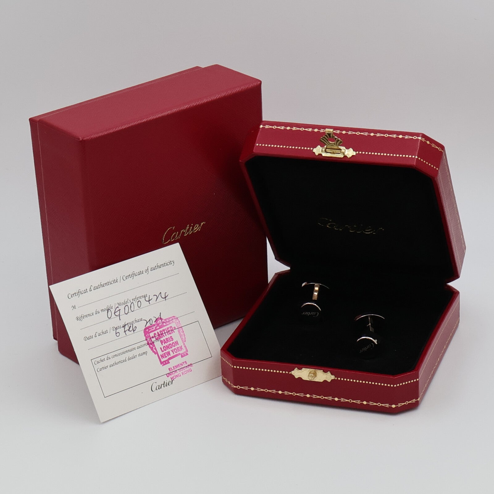 CARTIER 925純銀Ruban Cuff Links袖扣