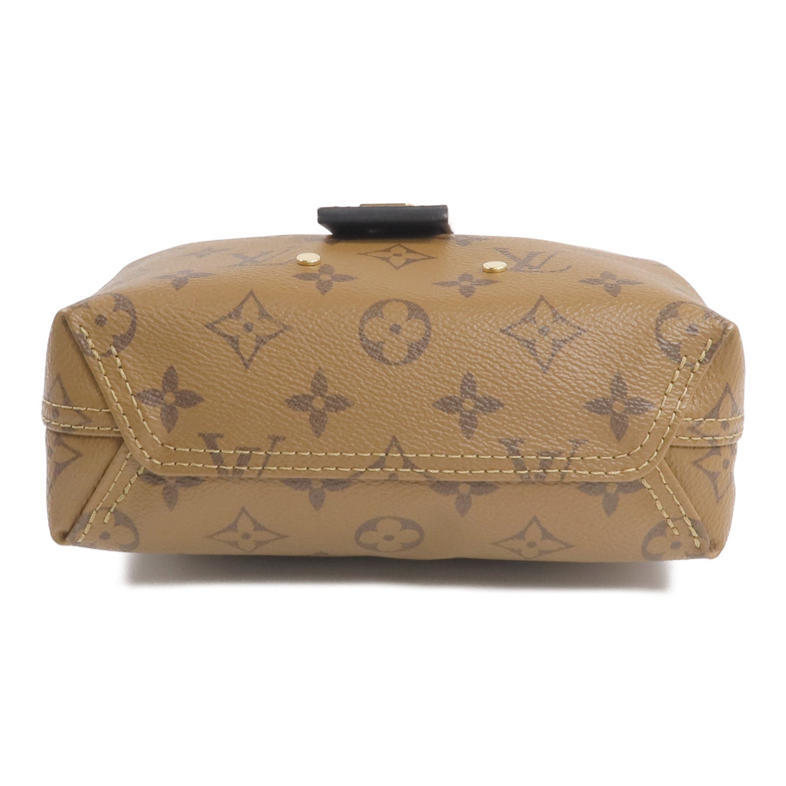 LOUIS VUITTON Monogram Reverse Atlantis BB金扣手挽肩背兩用袋