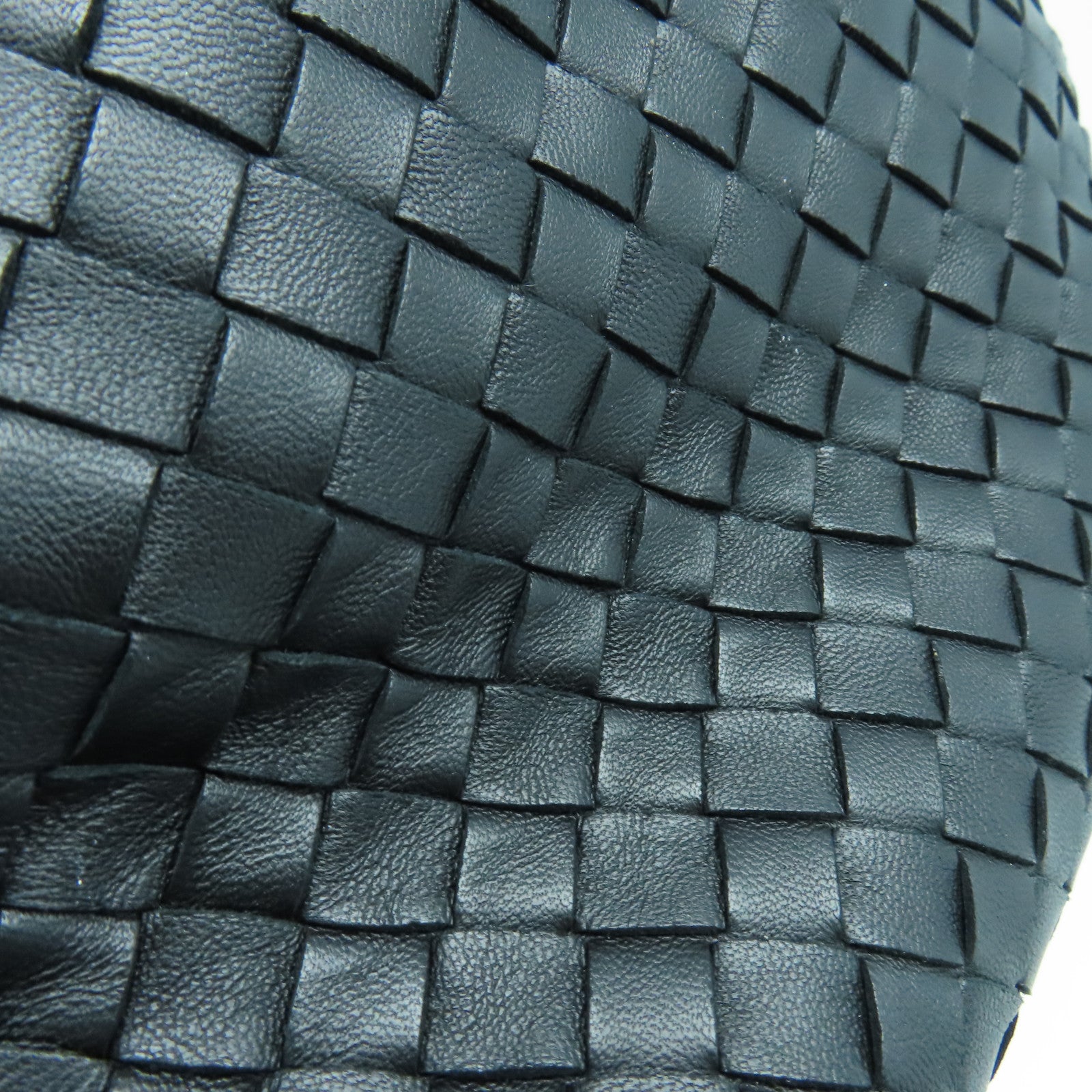 BOTTEGA VENETA 织纹皮革Shoulder Bag肩背袋黑色
