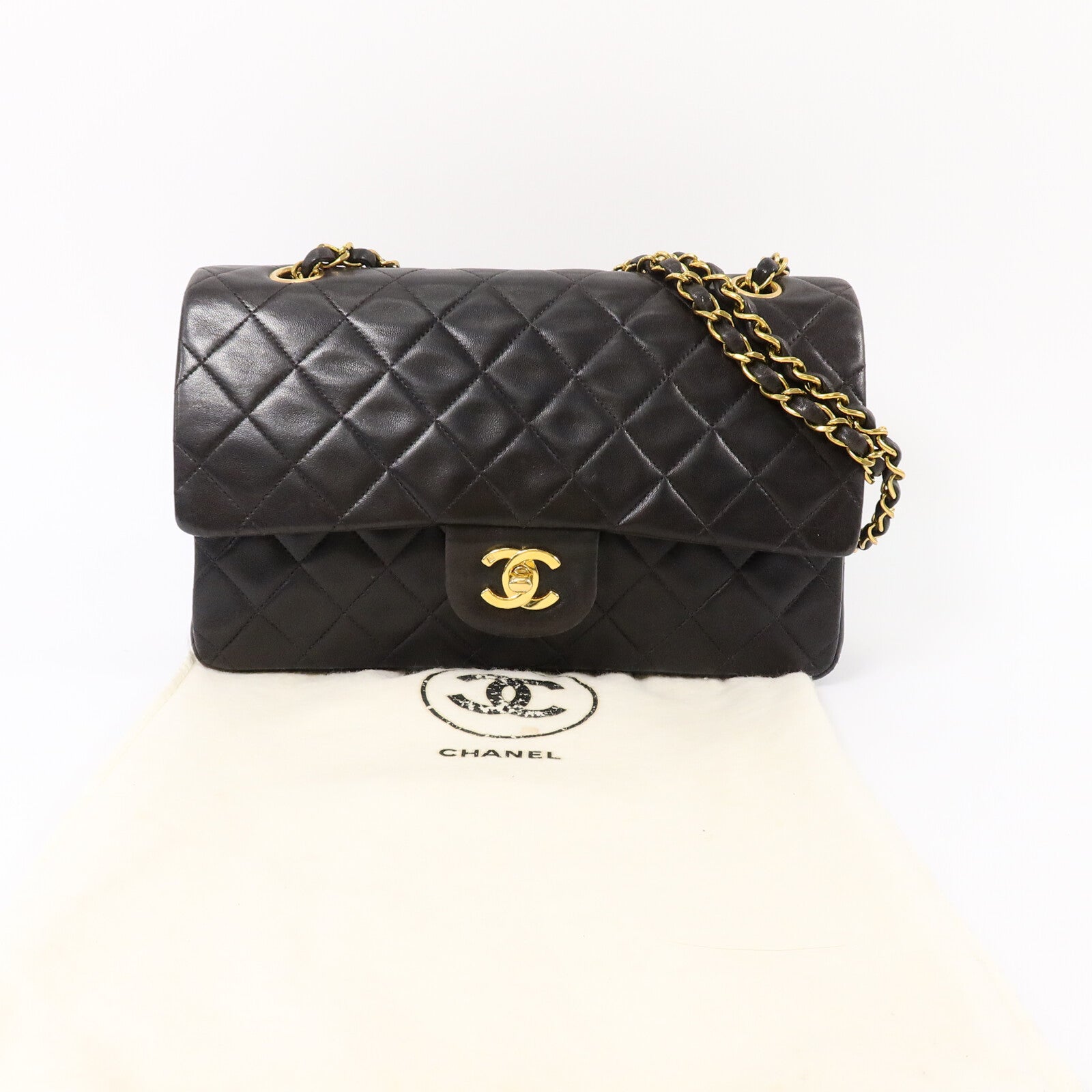 CHANEL 羊皮皮革Classic 25鏈帶肩背袋
